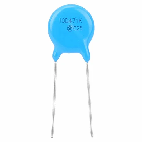 50 Pezzi Varistori 10D471K 10K471 Diametro 10mm Tensione 470V - Protezione Circuito Elettrico, Componente Elettronico per Dissipazione Sopratensioni