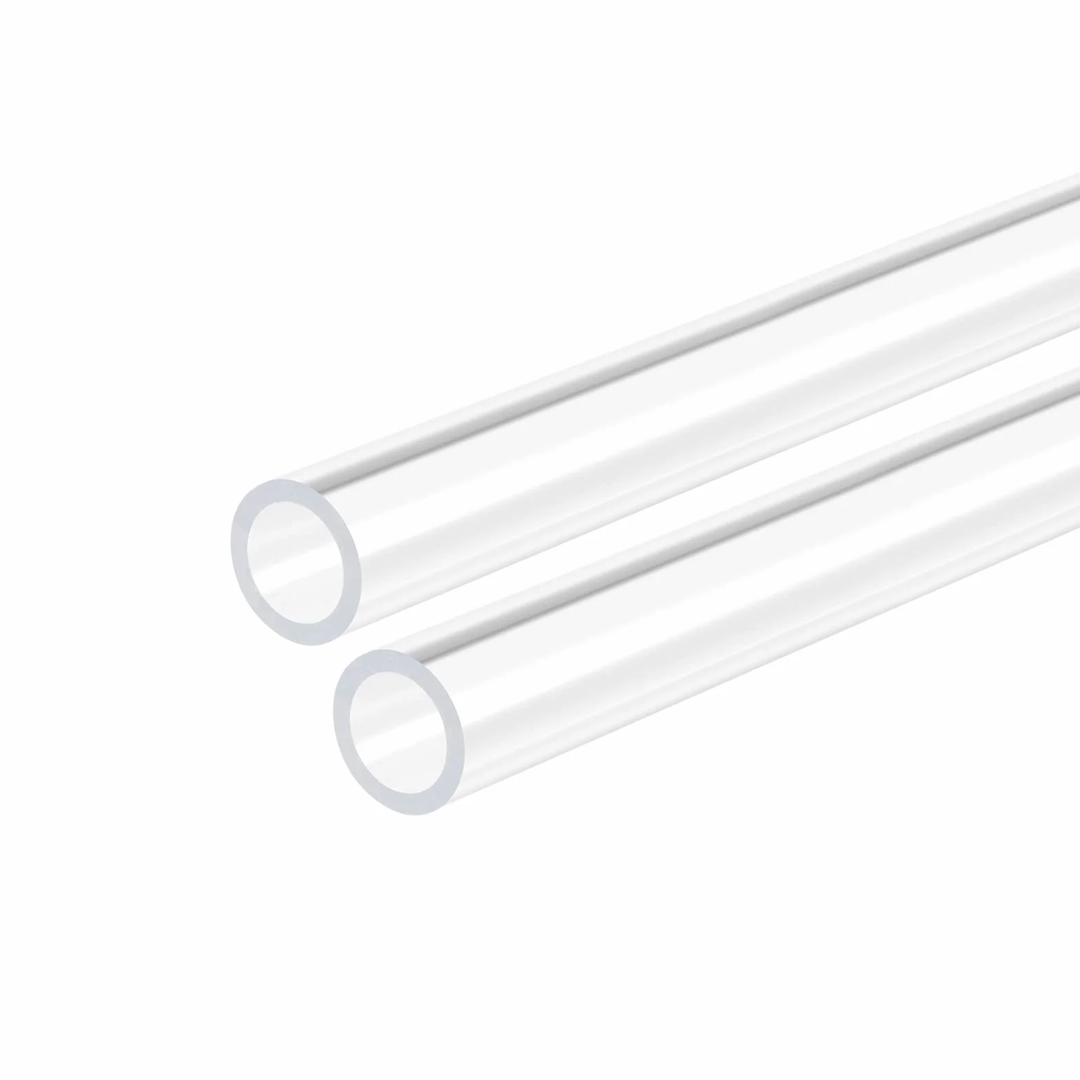 DMiotech 2pz 10mm x 14mm 12" Trasparente Acrilico Tubo Rigido Plastica Tubo per Acquario Acqua Tubo, Acqua Raffreddamento Sistema, Idraulica