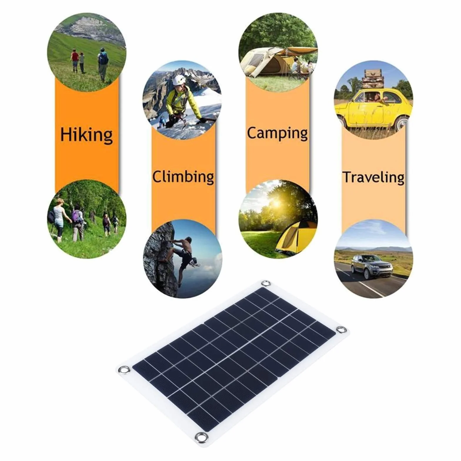Pannelli solari portatili 300W Kit pannello solare 12V Ricarica USB Scheda di controllo delle cellule solari Celle solari impermeabili portatili per telefono RV Car MP3 little surprise