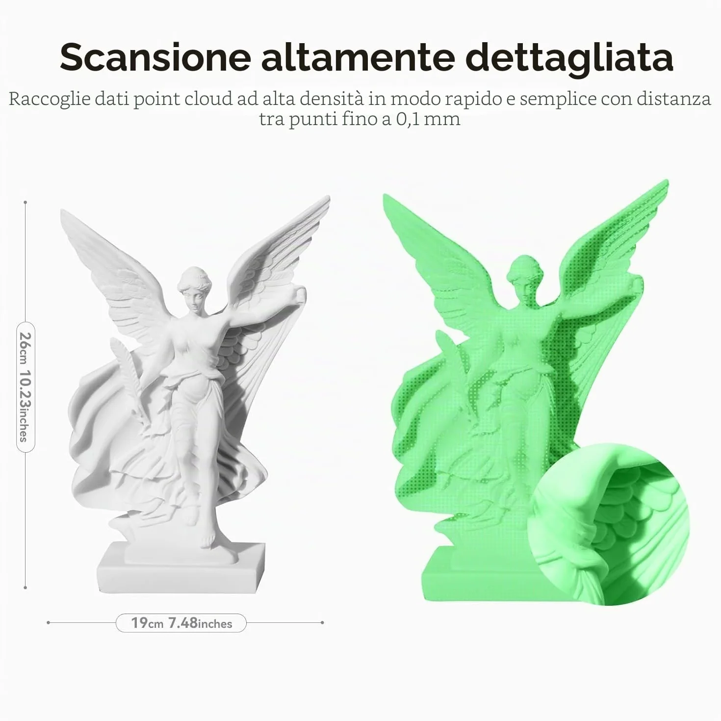 Creality 3D Scanner Ferret Pro, scanner 3D ufficiale CR Scan Ferret Pro, scansione wireless, tracciamento anti-vibrazione, scansione a colori veloce, precisione di 0,1 mm