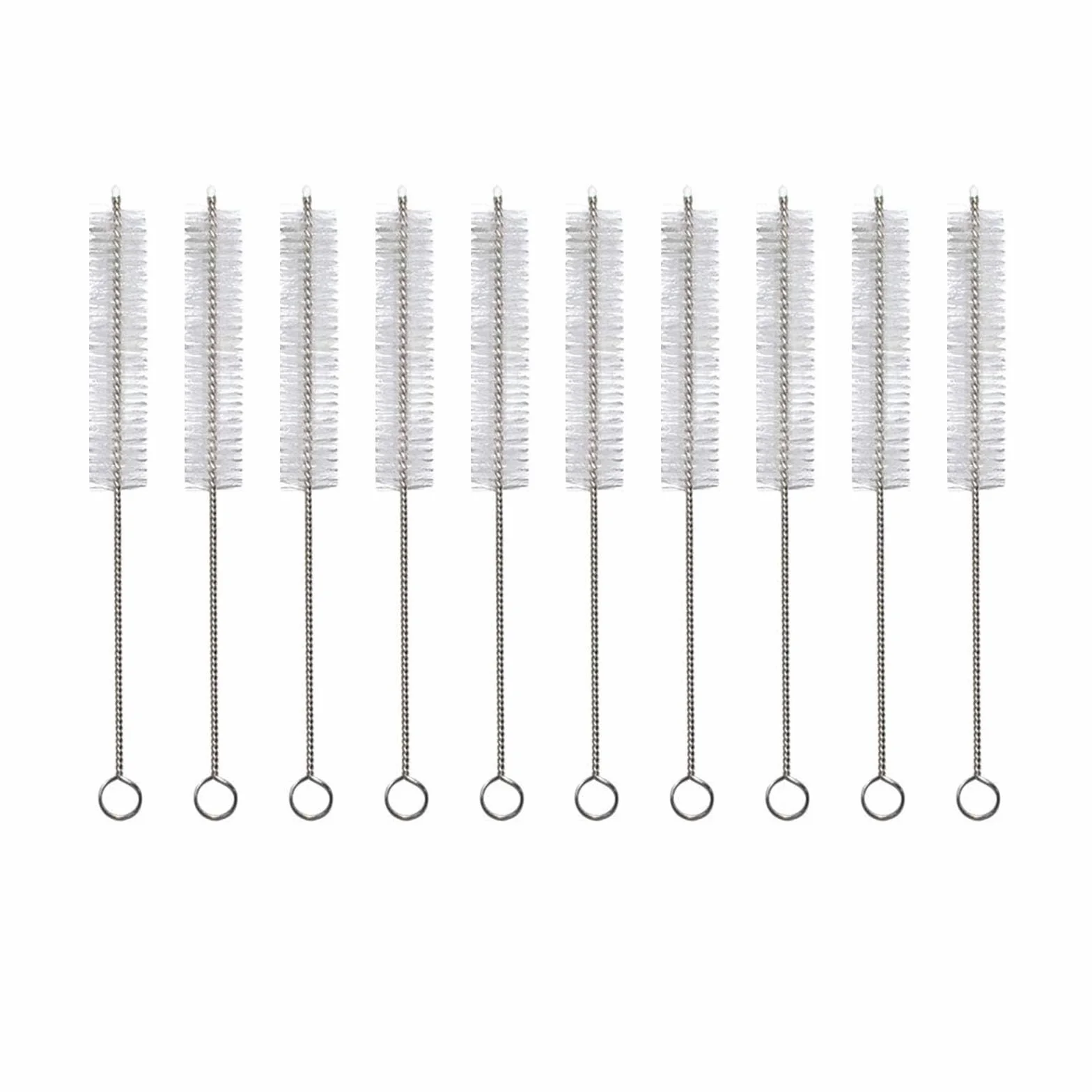 Spazzole sterili per tracheostomia, 10 Pezzi di spazzole per Tubi faringei, Spazzola per la Pulizia dei Tubi con setole in Nylon per Forniture per tracheostomia,8mm