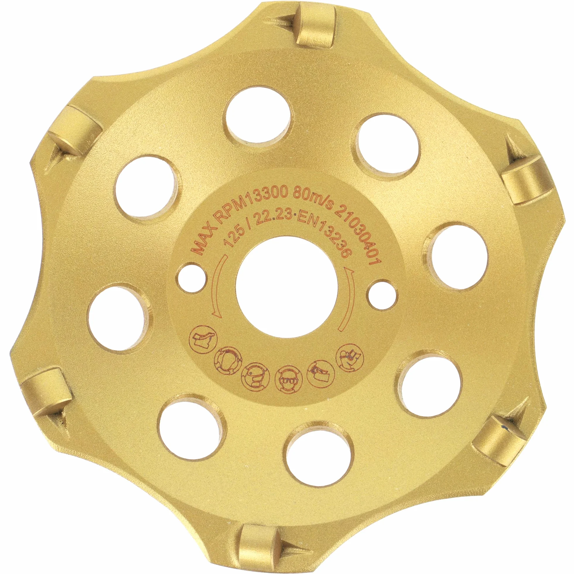 PRODIAMANT PKD mola diamantata 125 mm per smerigliatrice angolare – 6 segmenti per calcestruzzo, massetto e rivestimenti robusti – durevole e potente
