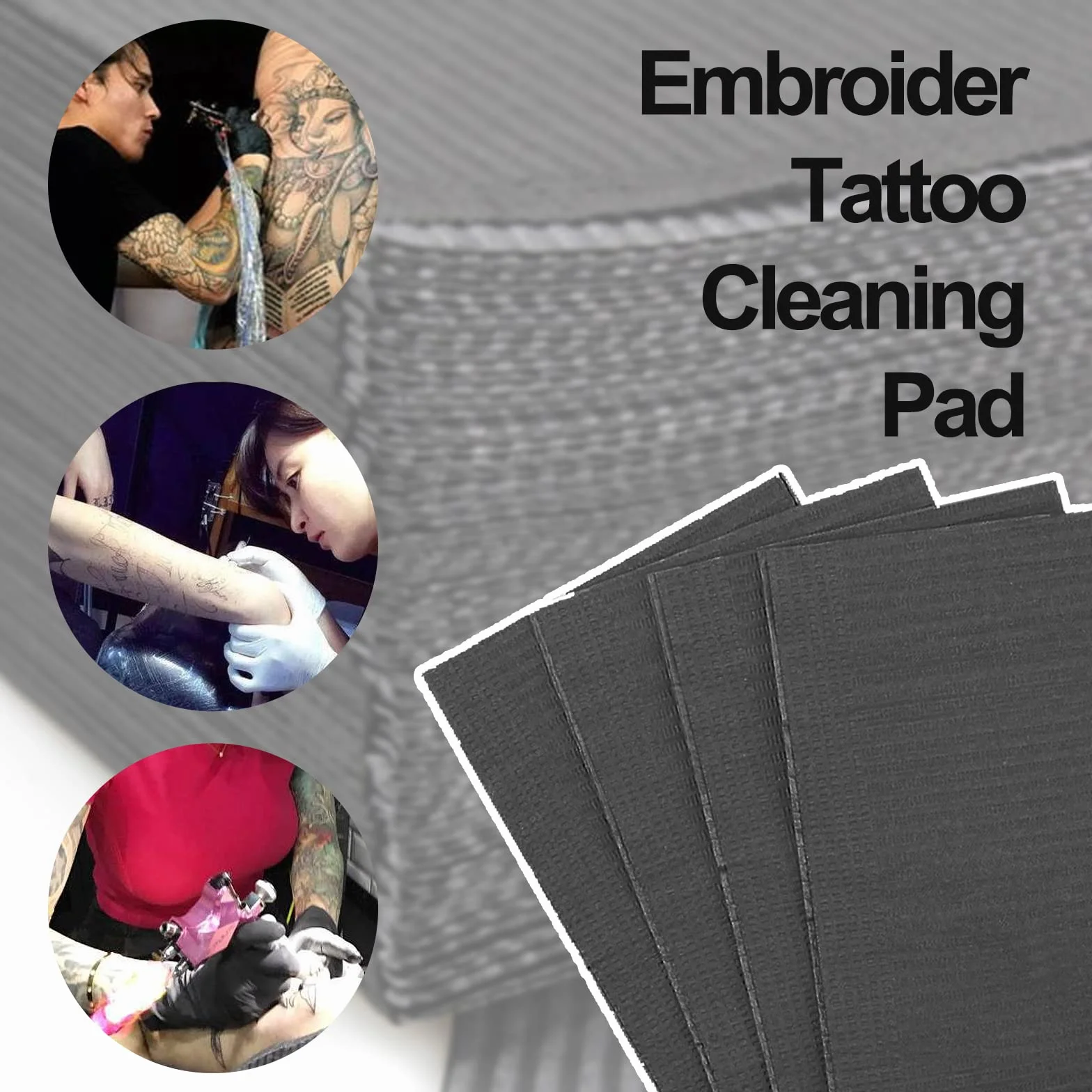 Bavaglini dentali neri 125 pezzi Premium usa e getta impermeabile per tatuaggio tavolo copre paziente tovaglioli