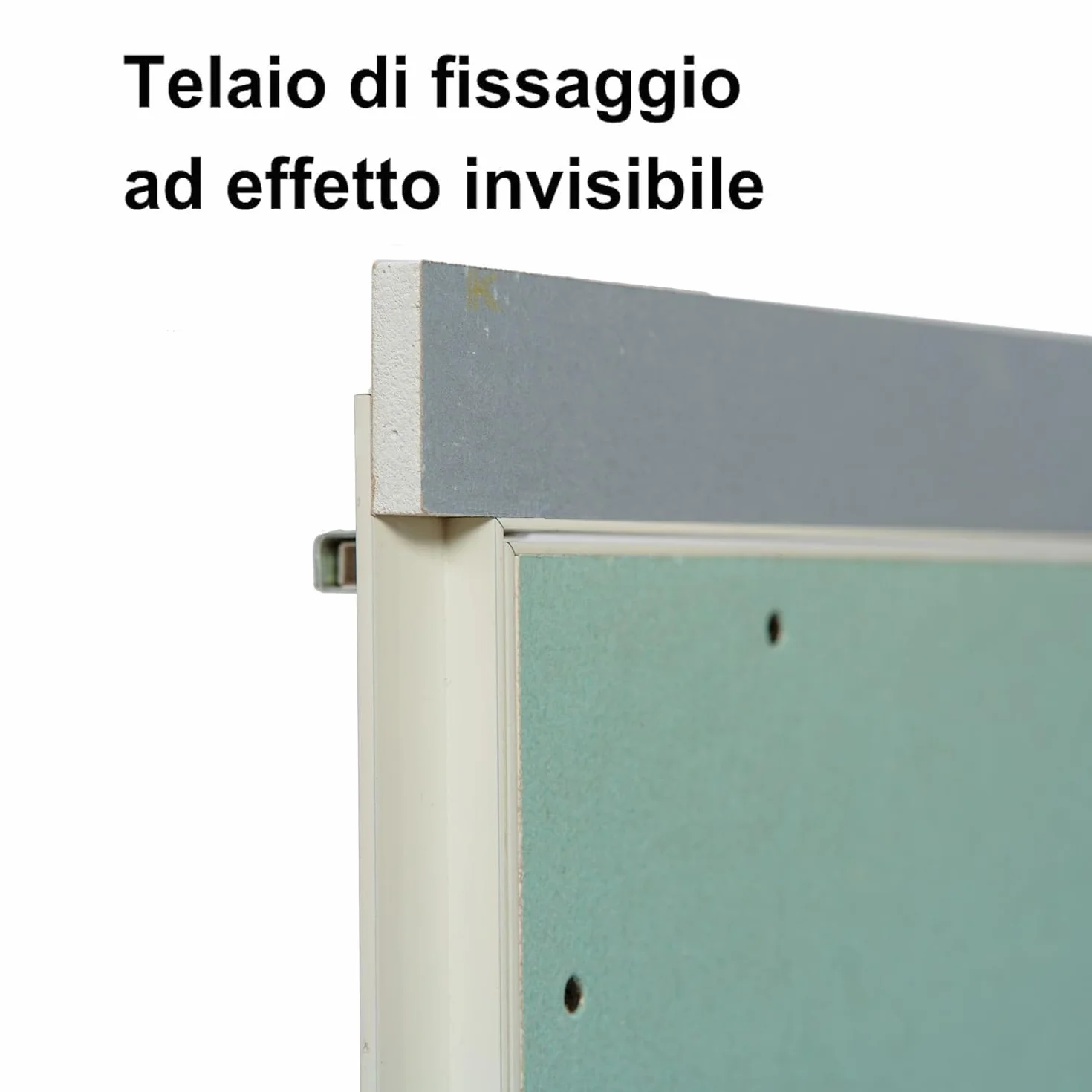 Porte Italiane Botola di Ispezione in Cartongesso con Asole per Aerazione 140 x 80 cm