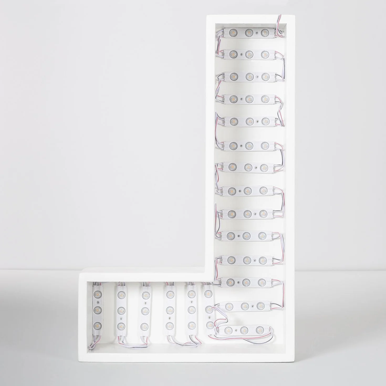 LEDKIA LIGHTING Modulo LED 20 Pezzi 24W IP65 12V DC per Insegne Pubblicitarie 2.5m 4000K Bianco Naturale