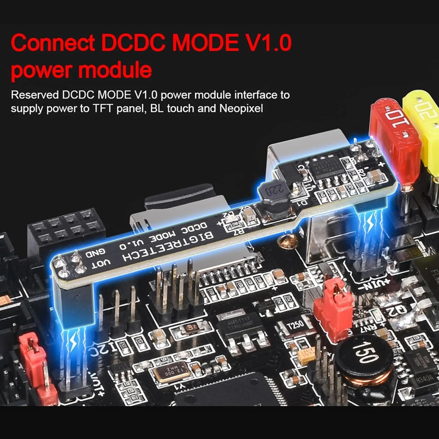 BIQU DIRECT Parte stampante 3D SKR V1.4 Scheda di controllo a 32 bit Smoothieboard e Marlin Open Source SKR V1.3 Supporto aggiornamento TMC2209/TMC2208/TMC2130/A4988/8825/Driver (SKR V1.4)