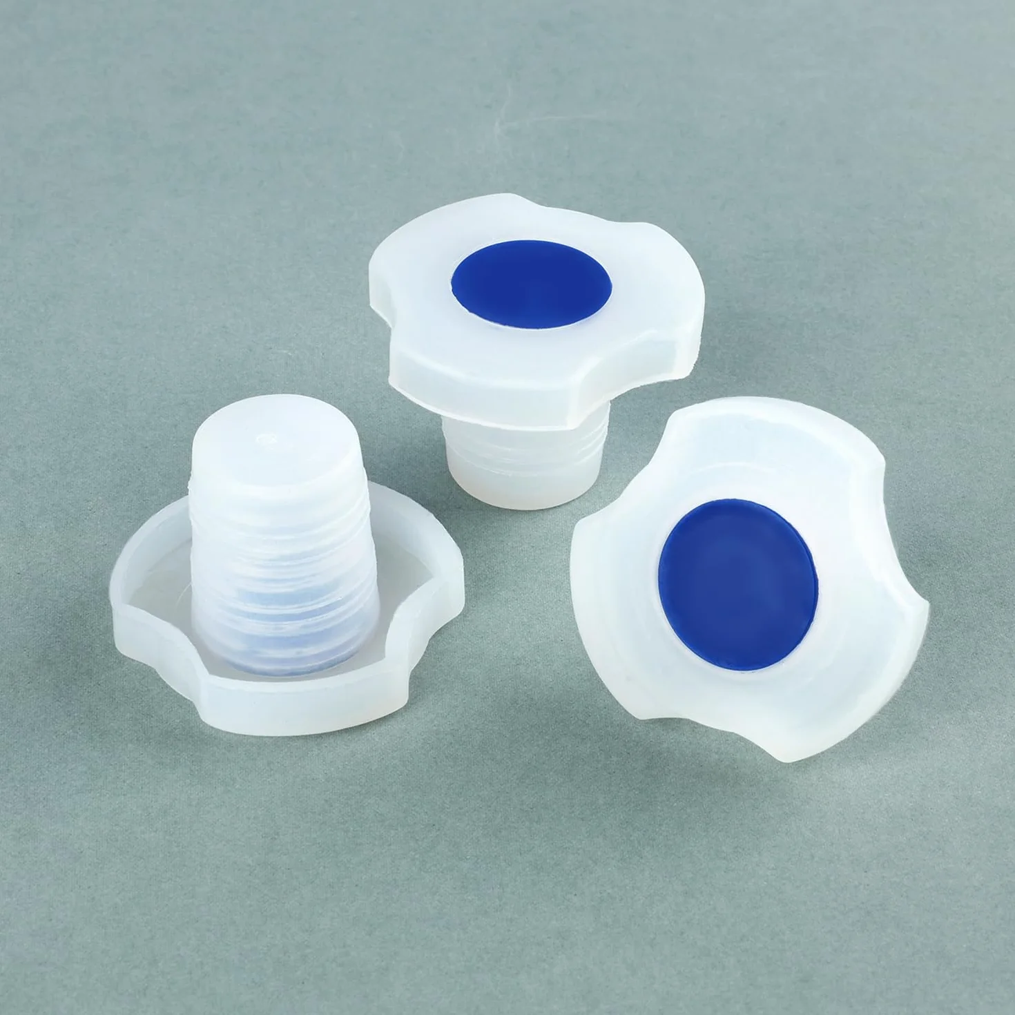 Tappi in Plastica Universali per Laboratorio con Giunto 24/29, Confezione da 3