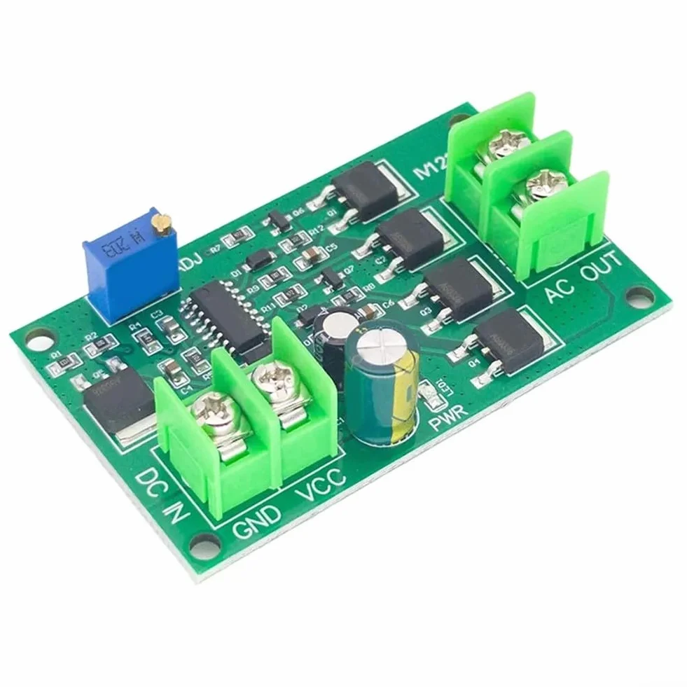 Efficiente inverter da CC a CA da 200 W, ingresso 12 V, modulo di segnale a onda quadra 50 Hz con protezione da connessione inversa