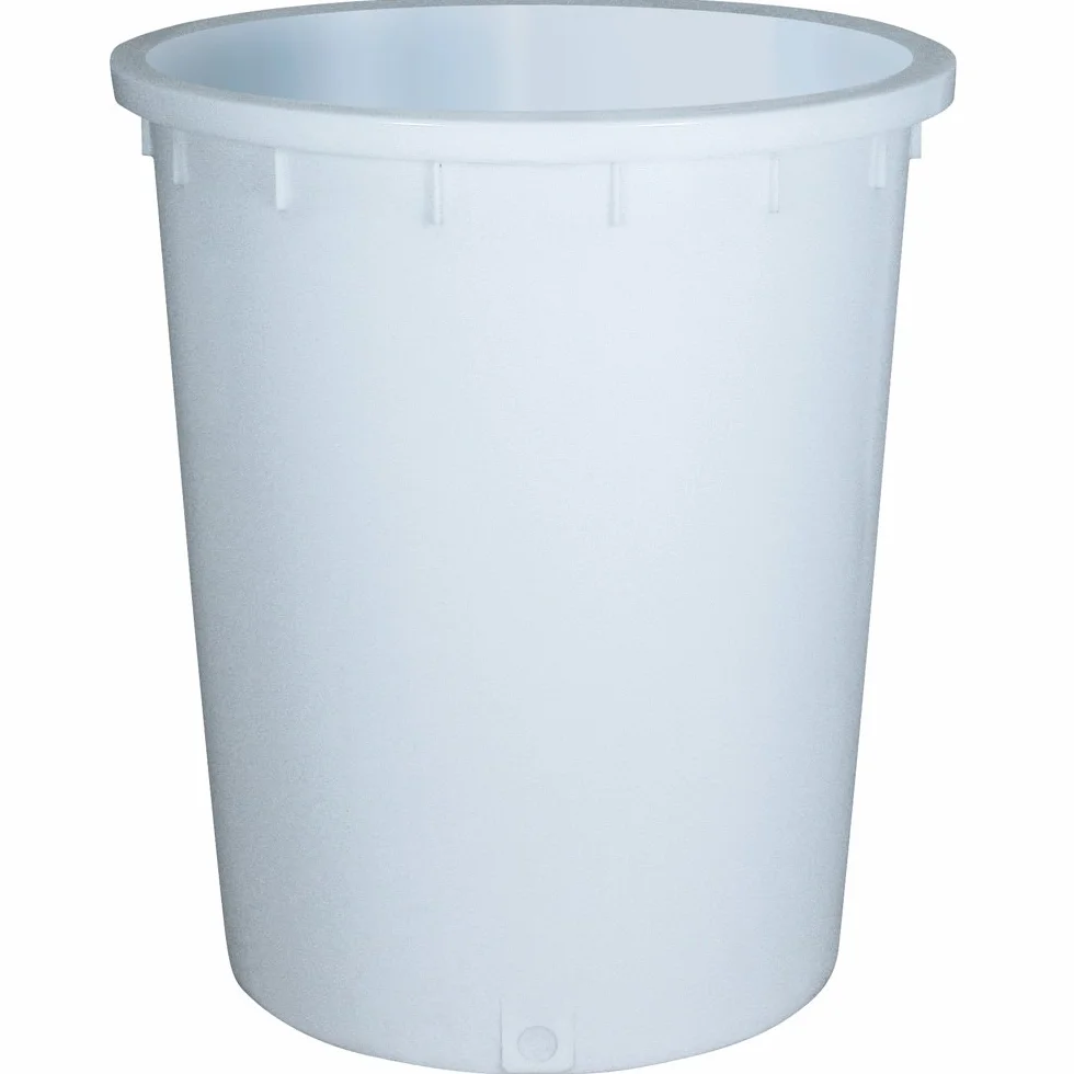 Bidone industriale in plastica (HDPE) 300 Lt, sovrapponibile e inseribile, colore neutro (coperchio escluso) (300 Lt - Neutro)