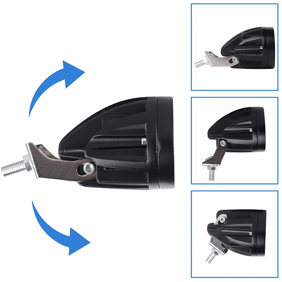 Dinfu Luce blu del carrello elevatore del LED 20W di sicurezza del magazzino della luce 12-80V per la luce del lavoro del trattore del camion offroad LED