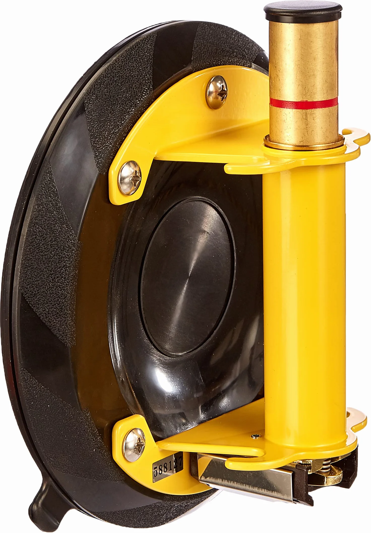 STANLEY 6-97-187 - VENTOSA a pompa in bi-materiale , portata kg 120, corpo ed impugnatura in metallo resistente con rivestimento anti scivolo