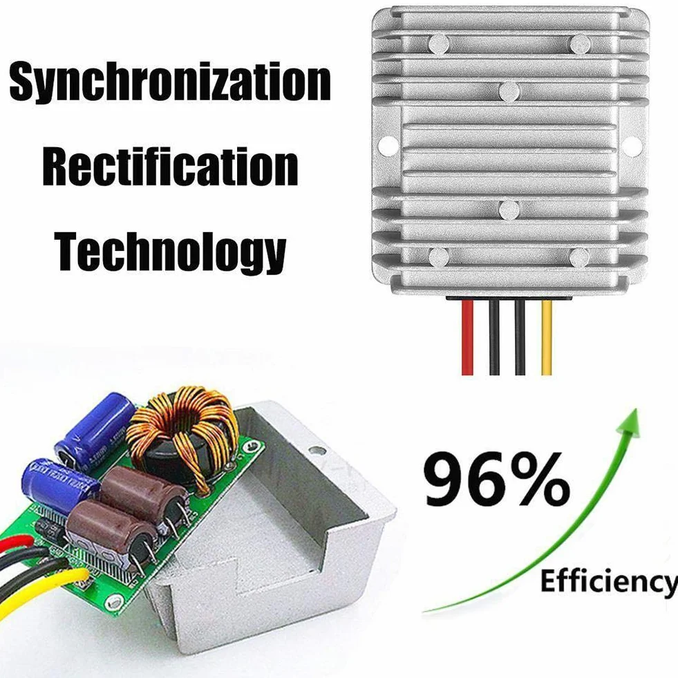 HOMELYLIFE Riduttore di tensione DC Buck Boost 9V-40V a 24V 6A Modulo impermeabile