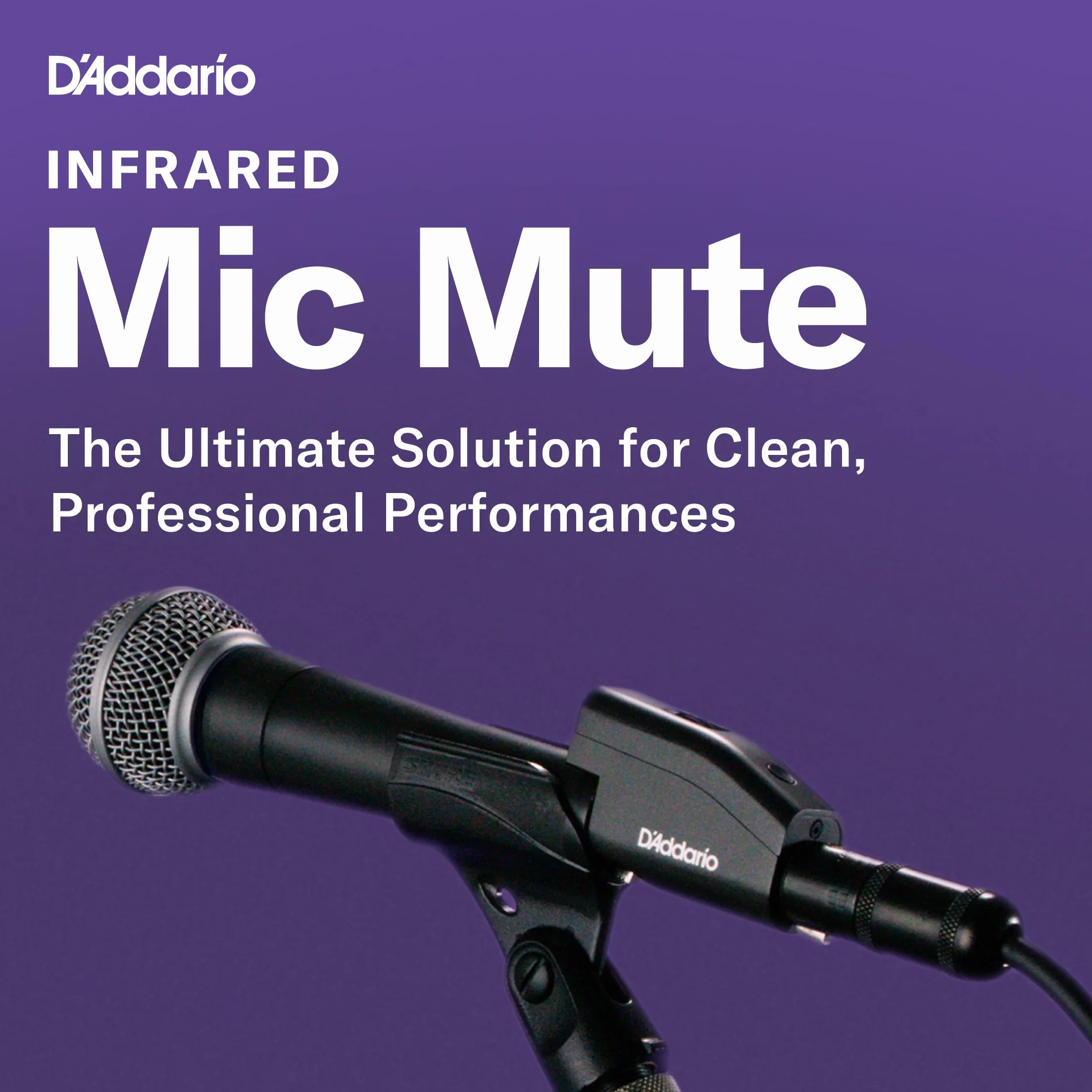 Silenziatore per microfono D'Addario con sensore a infrarossi - Eliminatore di feedback