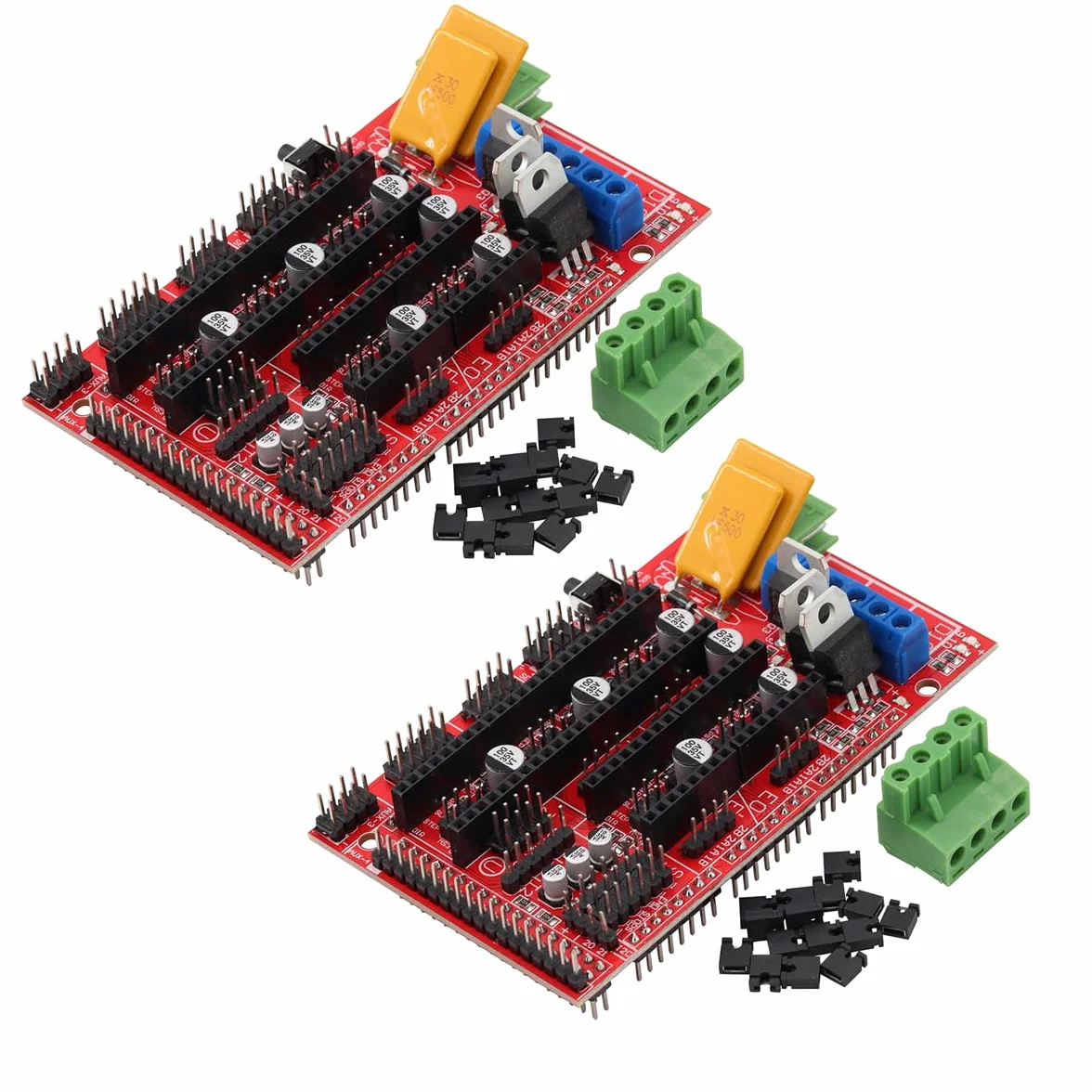 Controllore della stampante 3D RAMPE 1.4 Mega Shield per Arduino Reprap Prusa Mendel (2 pezzi)