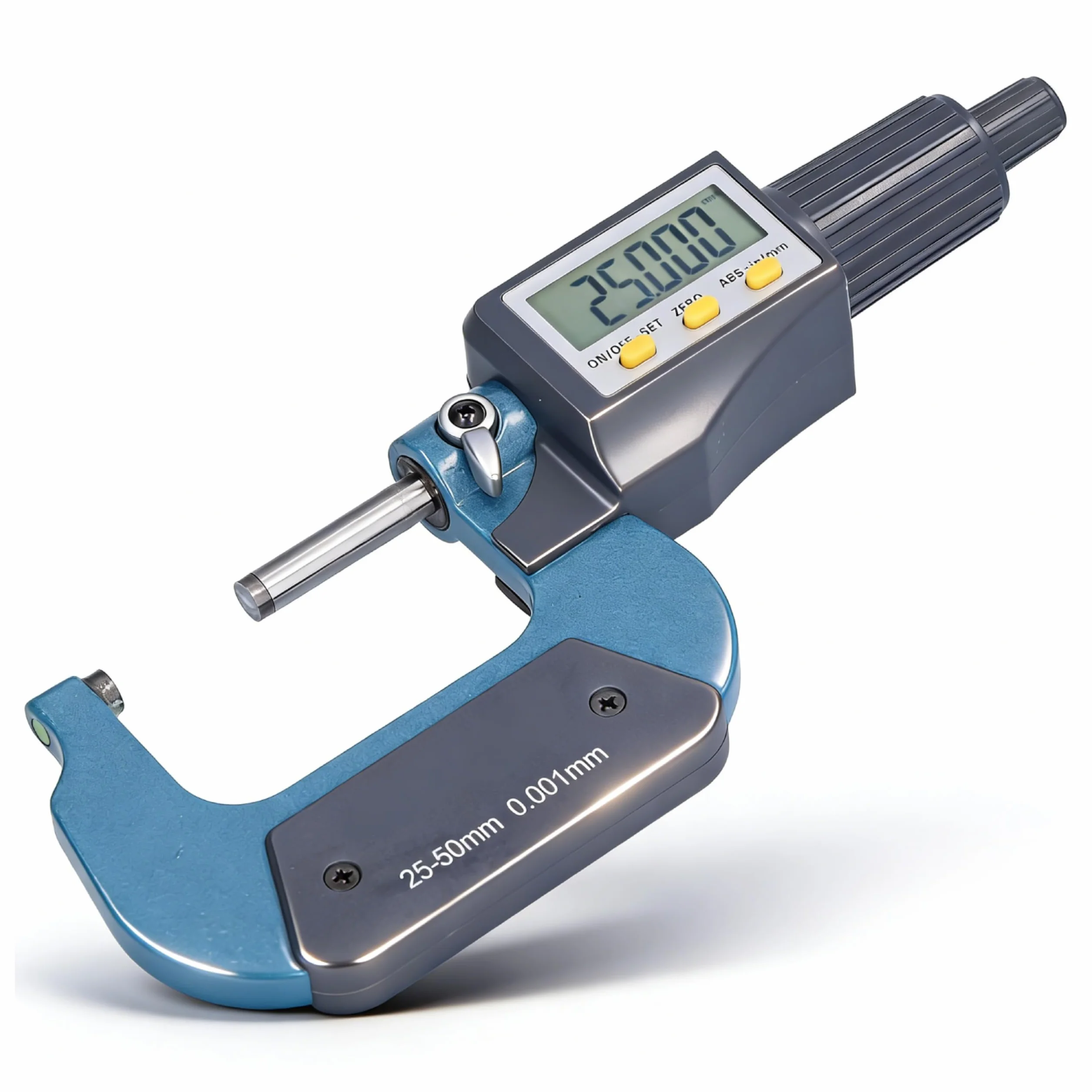 Micrometro Digitale 25‑50mm, Micrometro Esterno Elettronico LCD, Alta Precisione Micrometro Millesimale calibro Digitale Professionale Spessimetro Digitale Strumenti Di Misura, 0.001mm/0.00005"
