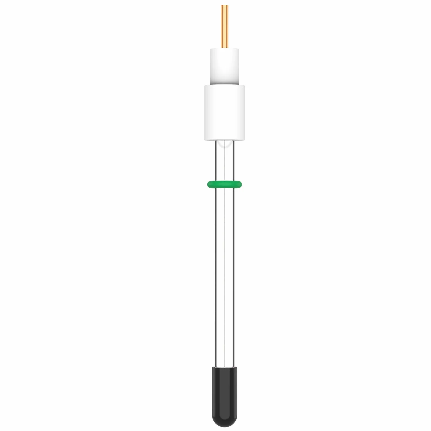 stonylab Elettrodo di Riferimento all'Argento Cloruro, Elettrodo di Riferimento Ag/AgCl Lunghezza 6 x 65 mm, Elettrodo Neutro per la Maggior Parte delle Cellule Elettrolitiche