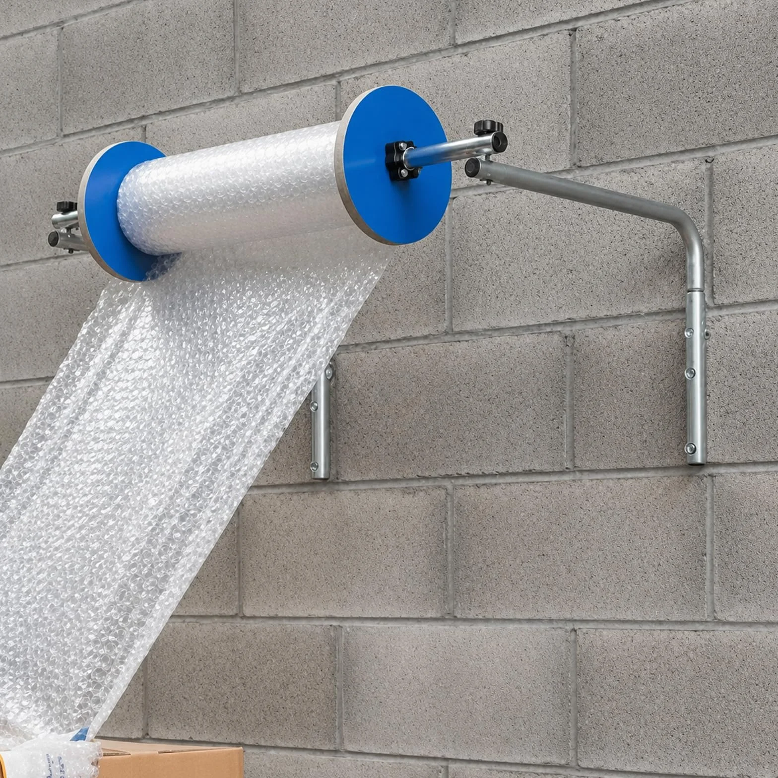 TYH Dispenser per Rotolo di Pluriball, Supporto per Pluriball da Parete, Realizzato in Acciaio Laminato A Freddo Industriale Ispessito, Disponibile in Diverse Misure, Facile da Installare 50CM