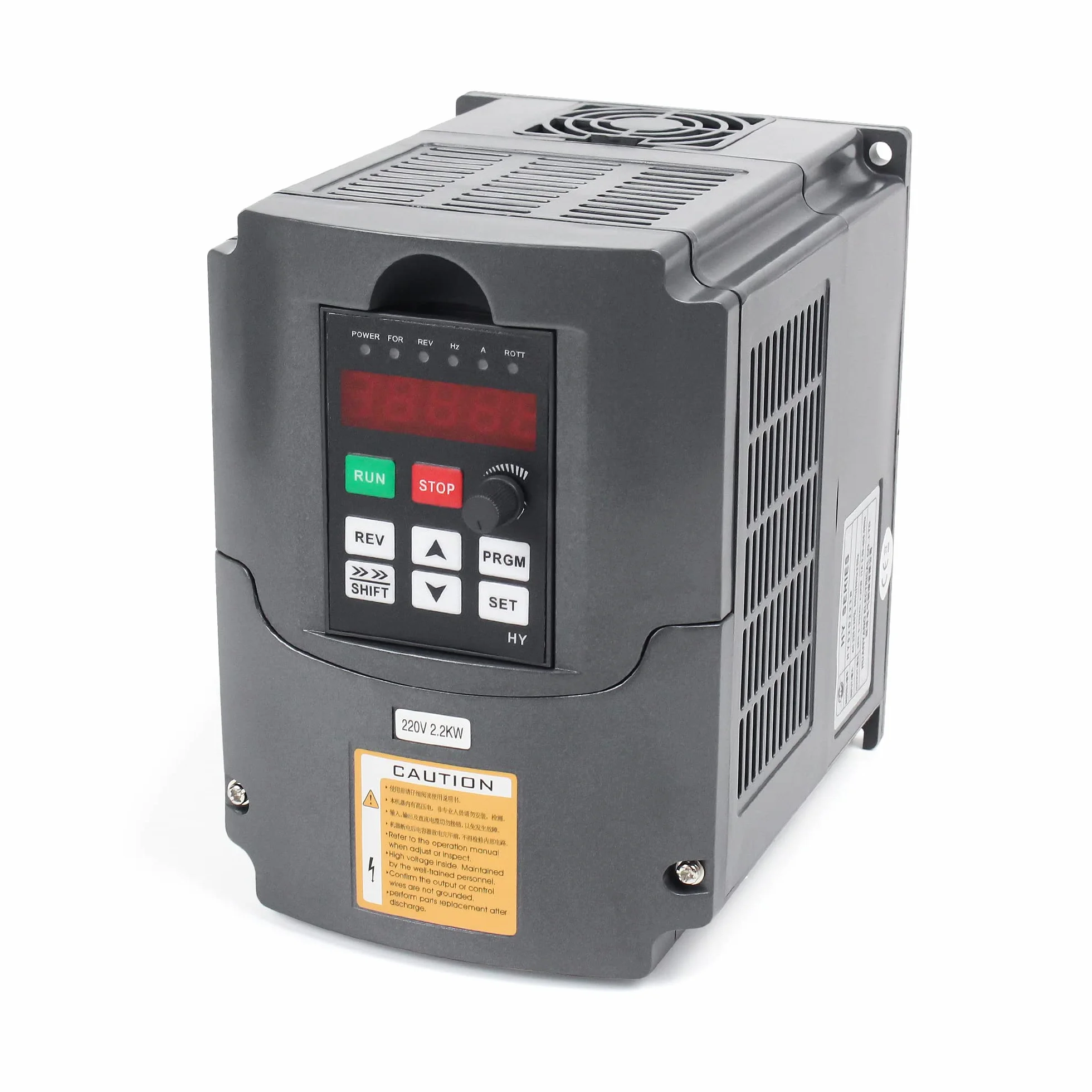 RATTMMOTOR 2.2 KW, 220 V, trasmissione a frequenza variabile, inverter VFD, 3 fasi, 2200 W, con cavo di prolunga da 2 m, regolabile per controllo della velocità del motore a mandrino
