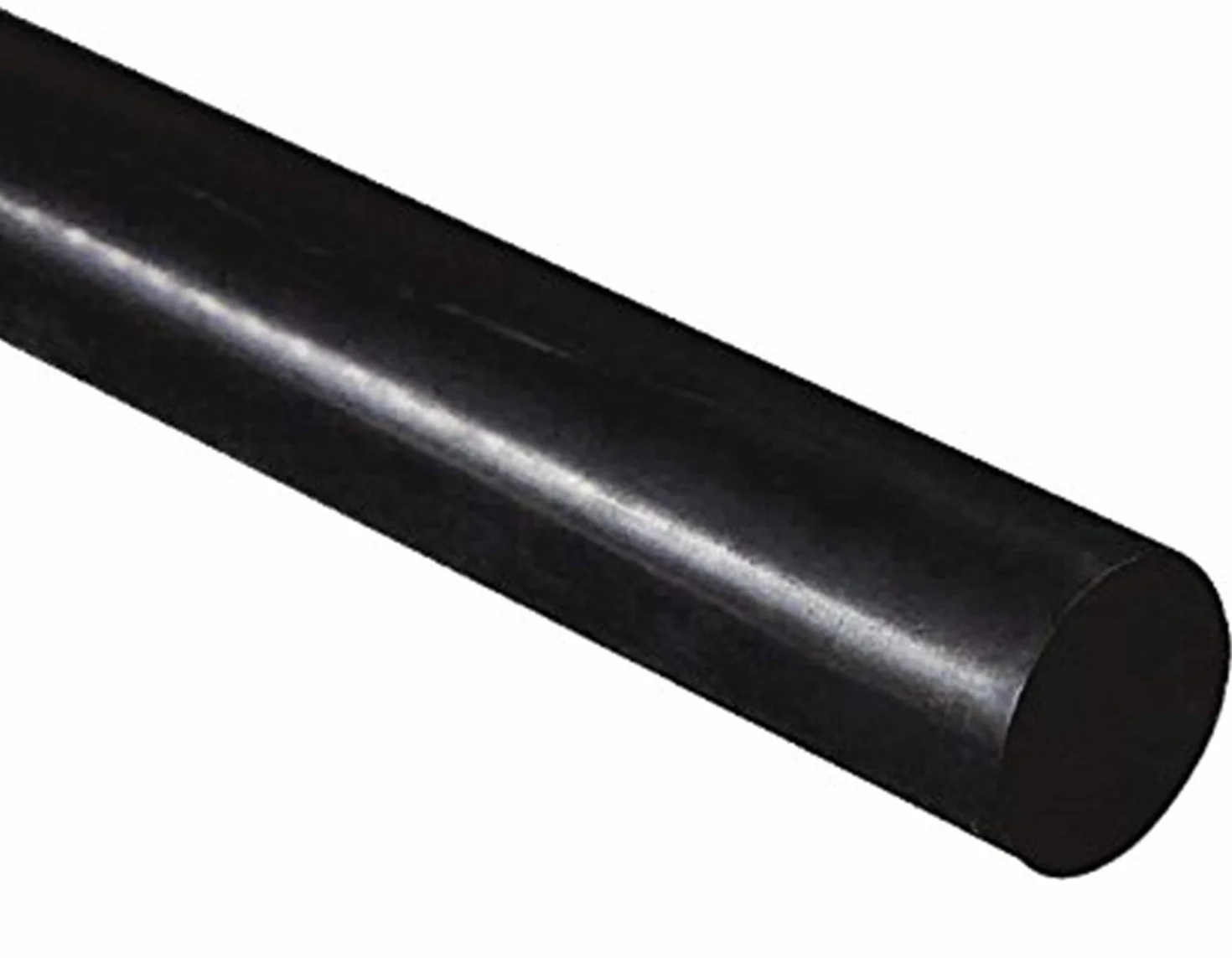 HDPE, asta rotonda in polietilene ad alta densità, nera, 50 mm di diametro x 300 mm di lunghezza, grado A PE 500