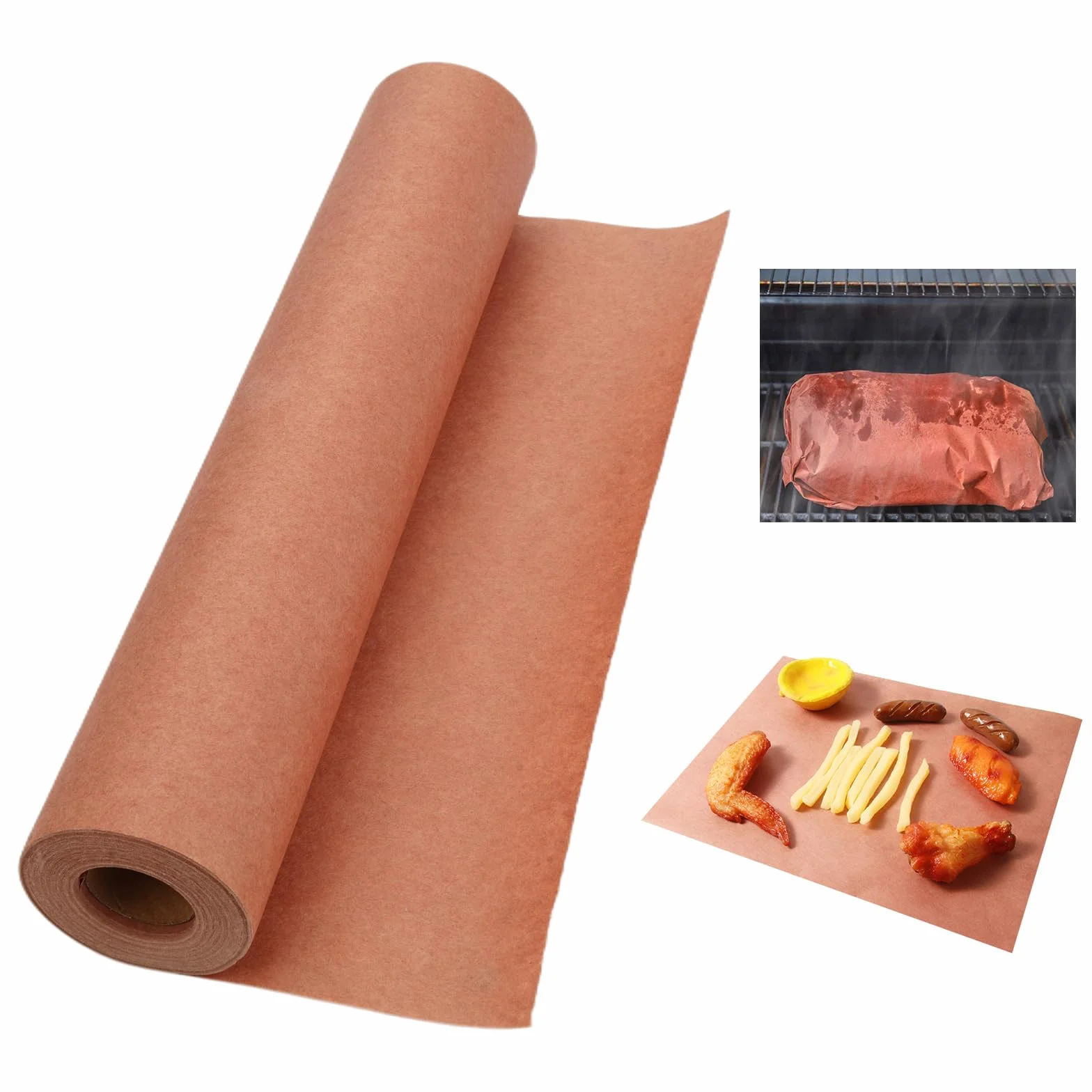 Carta Da Macellaio Rosa In Rotolo, Pink Butcher Paper Roll, Kraft Per BBQ, Grill, Affumicatore, Carne e Pesce (30cm×20m Rotolo)