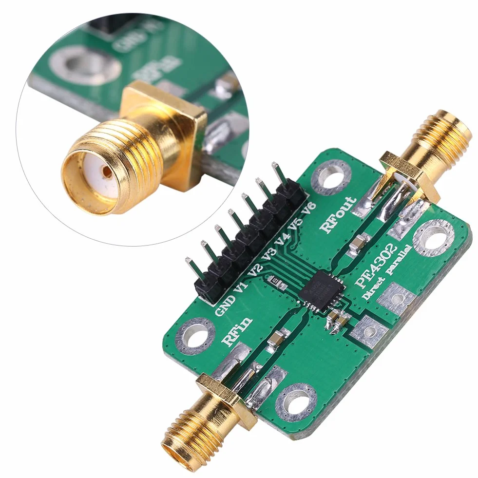 PE4302 Attenuatori a Radiofrequenza SMA Connettore Femmina 0.5dB 6Bit DC 5V 1MHz-4GHz