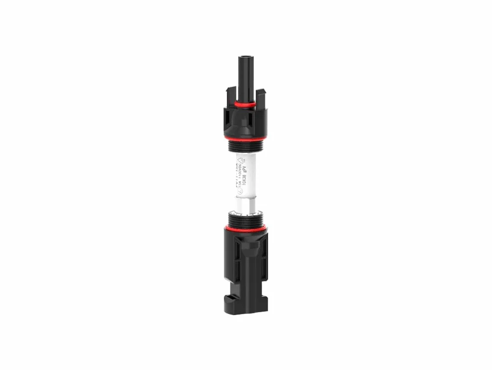 Fusibile Solare 30 Amp 1000 VDC con Portafusibile In-Linea per Impianti Fotovoltaici