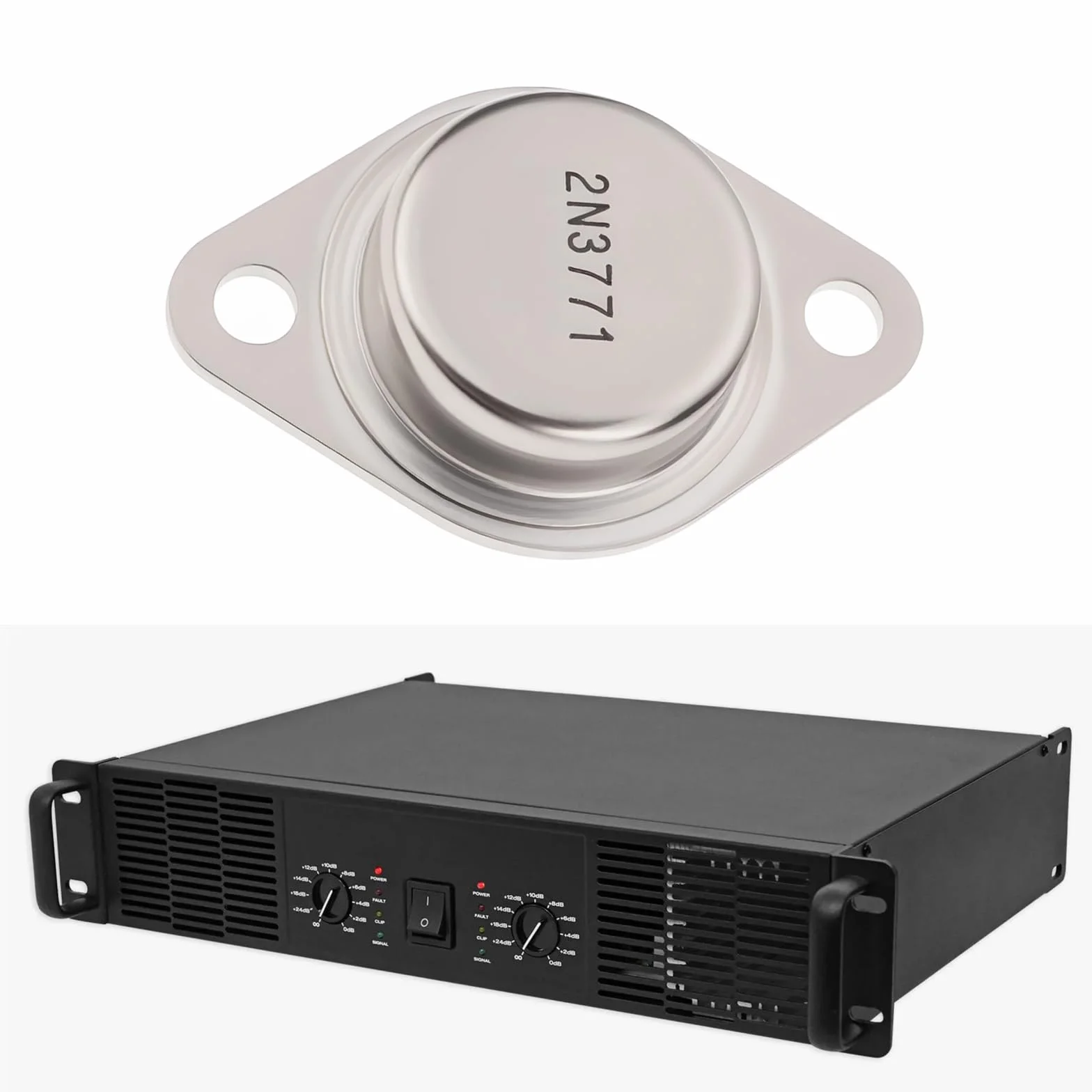 EMSea 5 Pezzi 2N3771 NPN Transistor Di Potenza Al Silicio 40V 30A TO-3