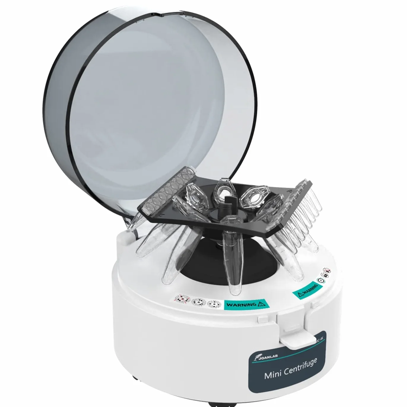 JOANLAB Mini Centrifuga 4000 RPM 980 xg RCF, Microcentrifuga da Banco con Rotore 2-in-1 per Provette da 0,2/1,5/2ml