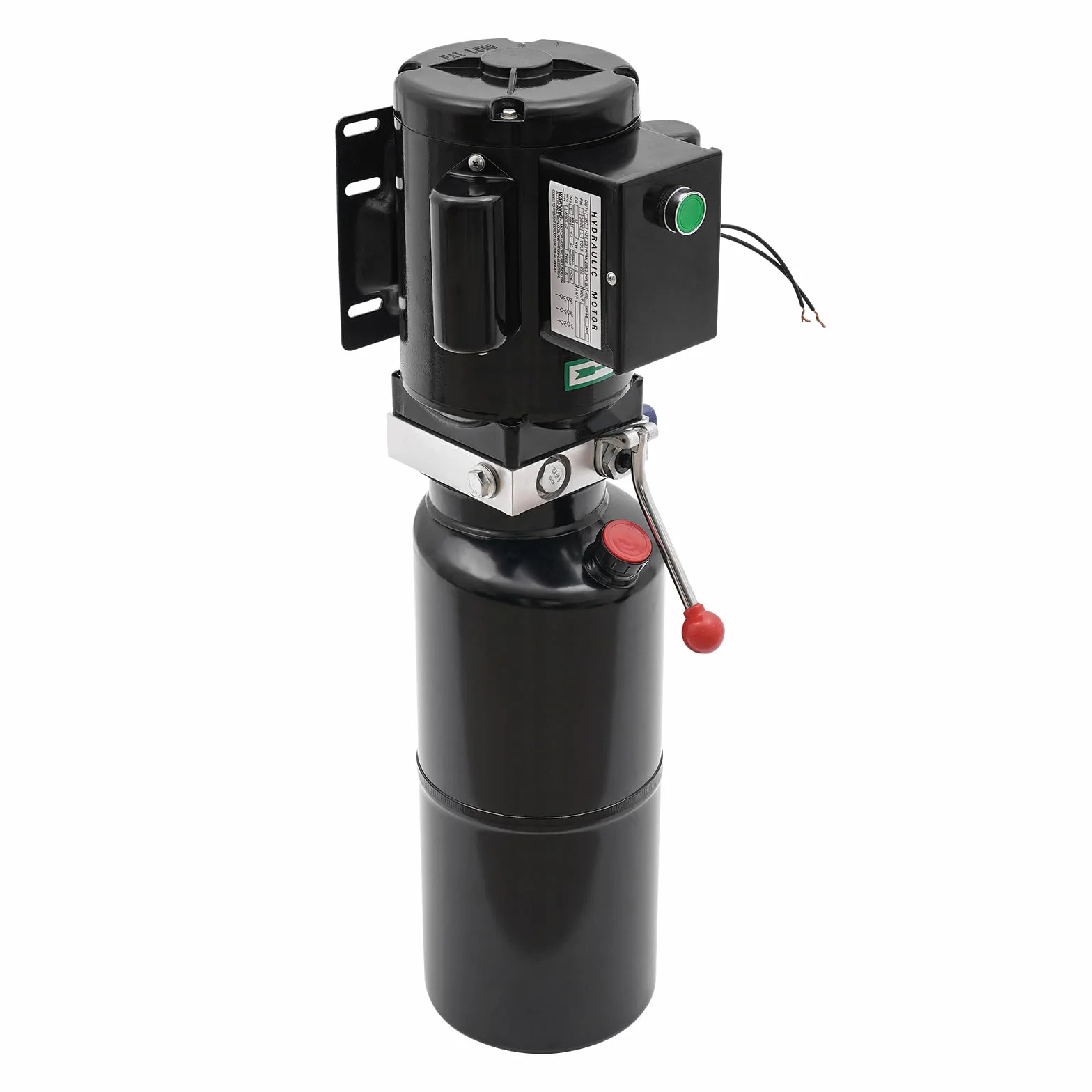 Pompa idraulica, 220 V, unità idraulica ad azione semplice, con serbatoio da 10 l, pompa manuale idraulica elettrica in acciaio, per ascensori, carrelli elevatori e accessori per auto