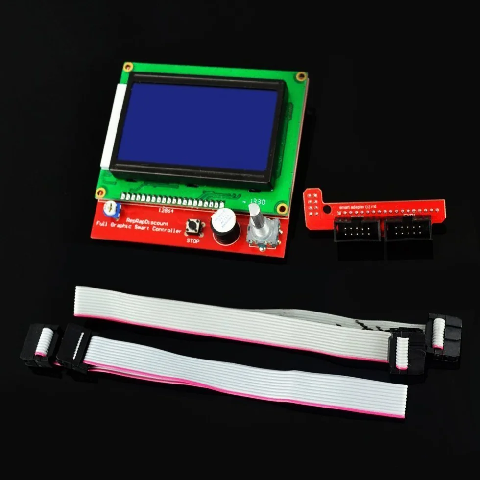 DollaTek Rampe del kit controller stampante 3D 1.4 + display grafico completo + Mega + driver motore passo-passo A4988 per RepRap (LCD 12864)