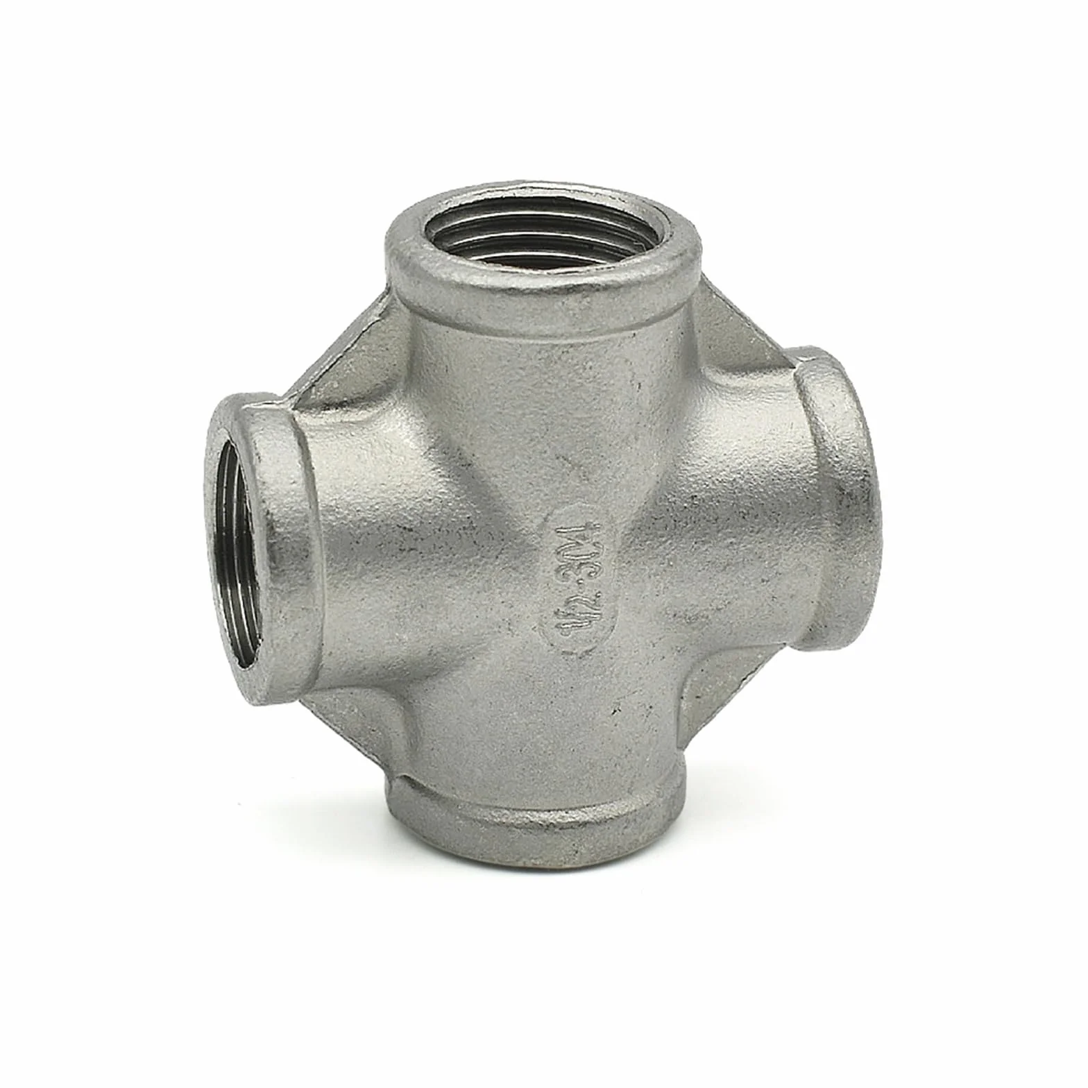 1/4 "3/8" 1/2 "3/4" 1 "1-1/4" 1-1/2 "2" BSP 304 In Acciaio Inox Femmina Croce Maschio Croce Filettato Adattatore di Testa Raccordi for Tubi(Female Cross 2")