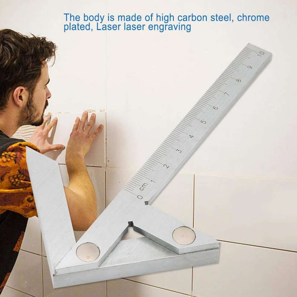 Calibro Cerca Centro per Tondi e Quadrati, 100x70mm, Strumento di Misurazione per Incisione Centrale