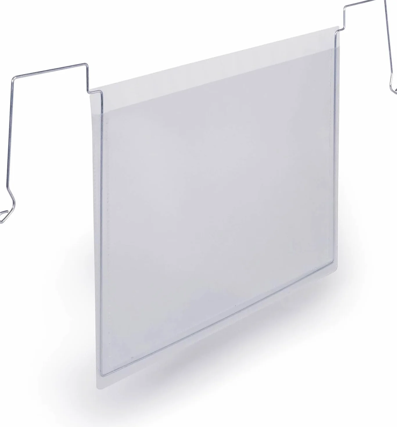Durable Buste in PP con filo metallico integrato A5 orizzontale, porta etichetta trasparente, 50 pezzi, 118419
