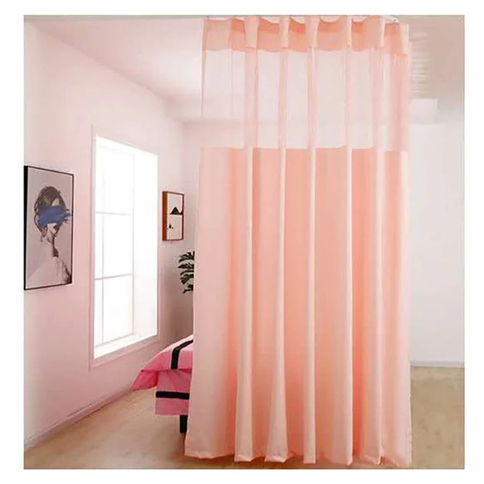 Artiz Tenda Divisoria Sospesa A Pieghe Pinch Schermo Divisorio Per La Privacy Rosa 4.5x2.7m Ospedale Clinica Laboratorio Centro Benessere