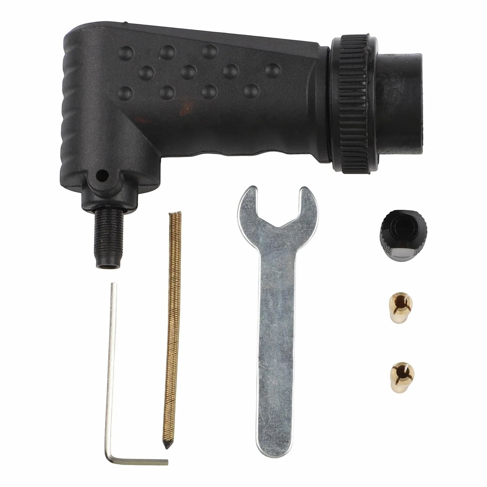 Adattatore per utensili rotanti ad angolo retto compatibile con Dremel in metallo e plastica per prestazioni affidabili nelle applicazioni di rettifica