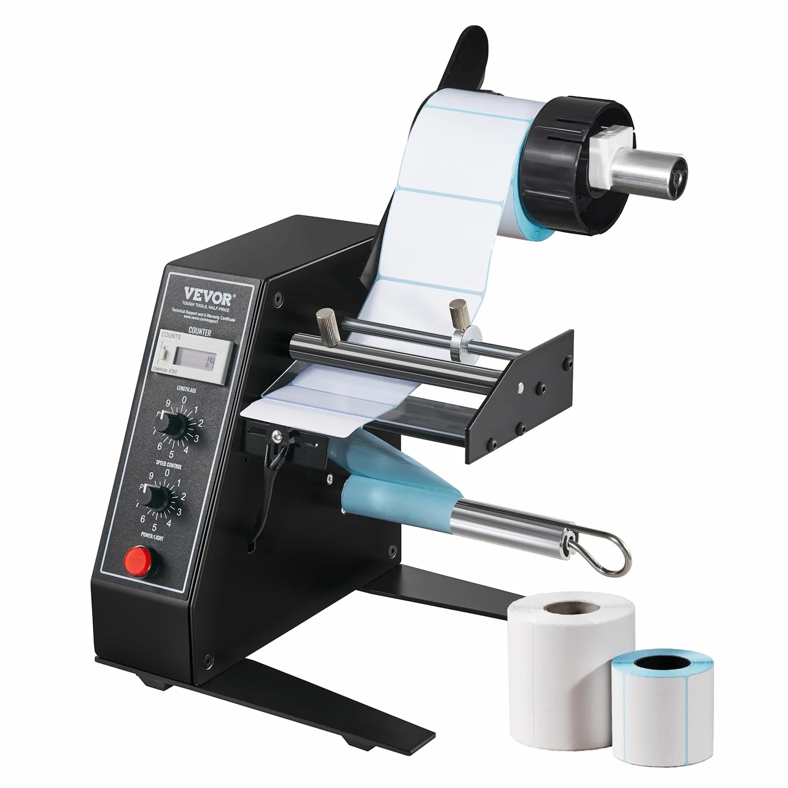VEVOR DispensatoreAutomatico di Etichette, Larghezza 15-125 mm, Lunghezza 3-150 mm, ApplicatoreRapido a Velocità Regolabile, ConteggioAutomatico 0-999999