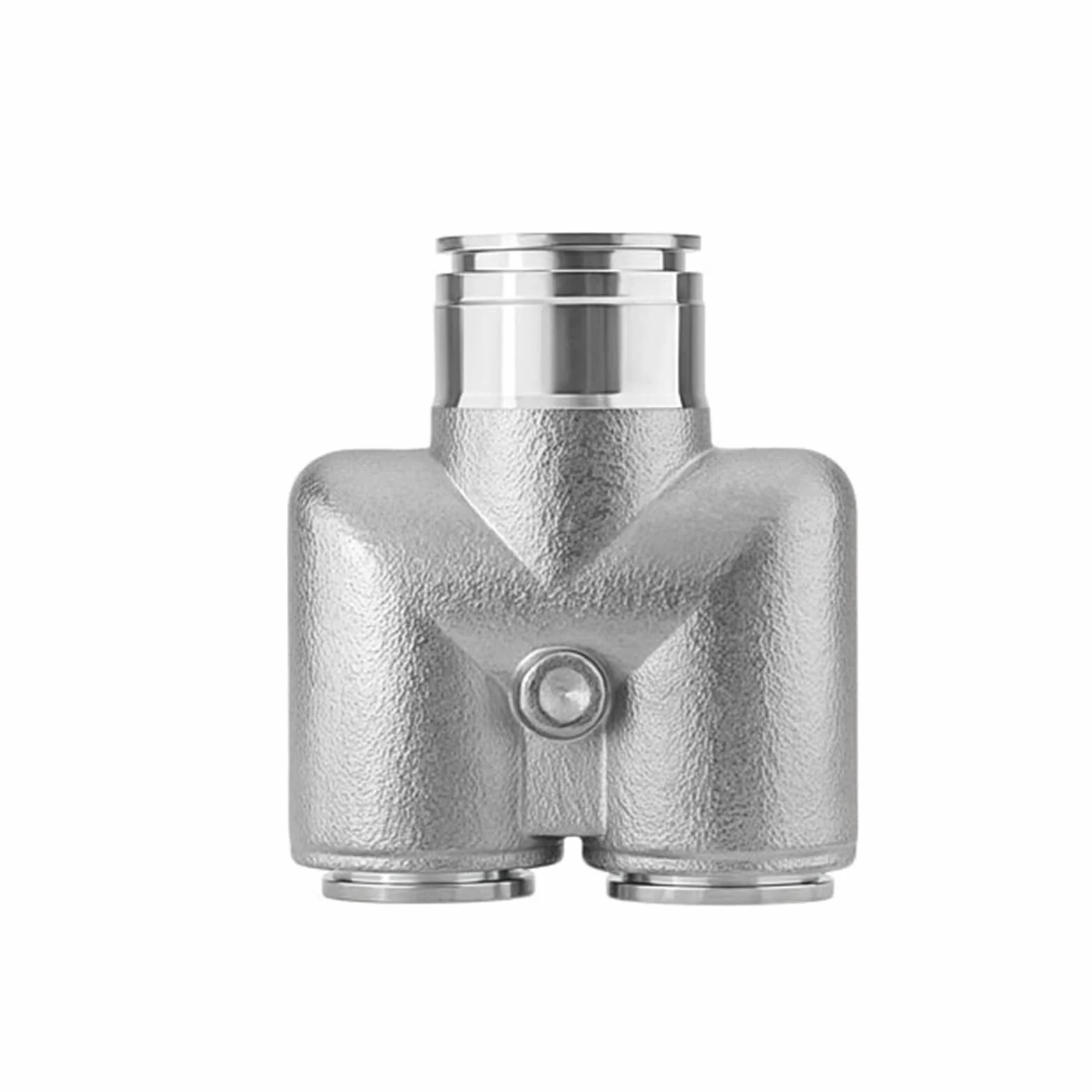 5 pezzi 4 6 8 10 12 14 16mm PU gomito croce Y Tee Push-in rapido connettori pneumatici in acciaio inossidabile 304 raccordo aria(PY 16mm)
