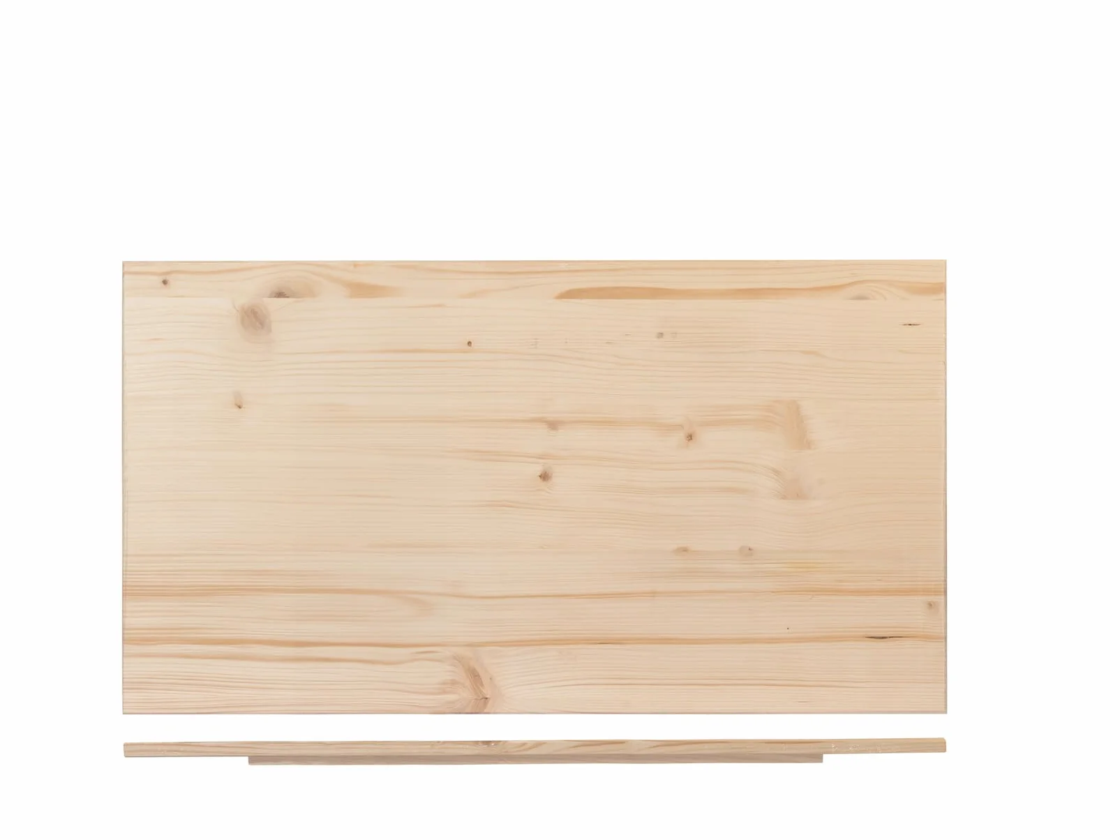 Tavola Pasta in Legno Massello 100x55 cm Robusta Stabile con Gradino Rinforzi Laterali