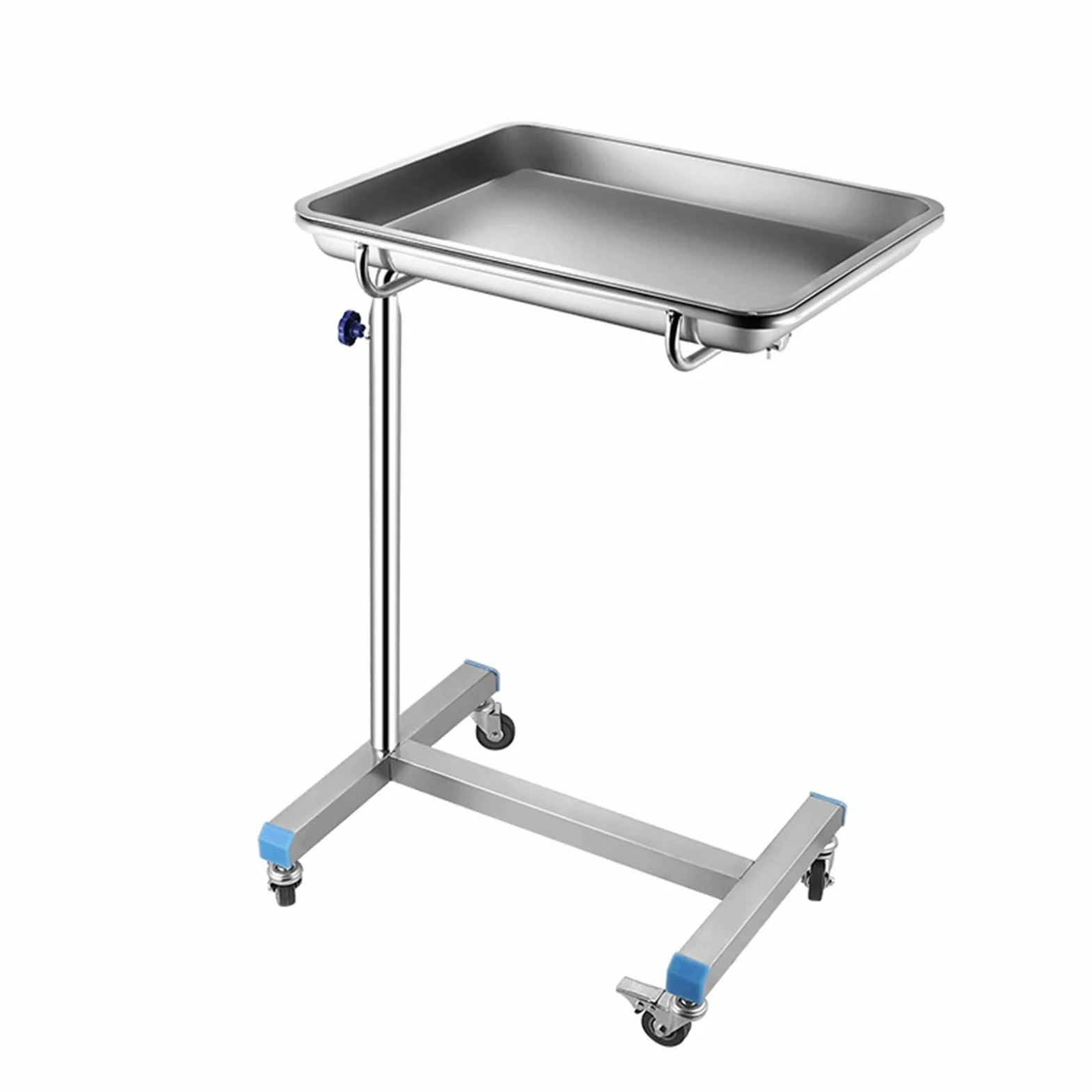 Carrelli Carrello di Rotolamento Attrezzatura Medica dello Strumento, Altezza Regolabile 30-43 Pollici, Carrello Portavassoi Chirurgico in Acciaio Inossidabile, per Sala Operatoria