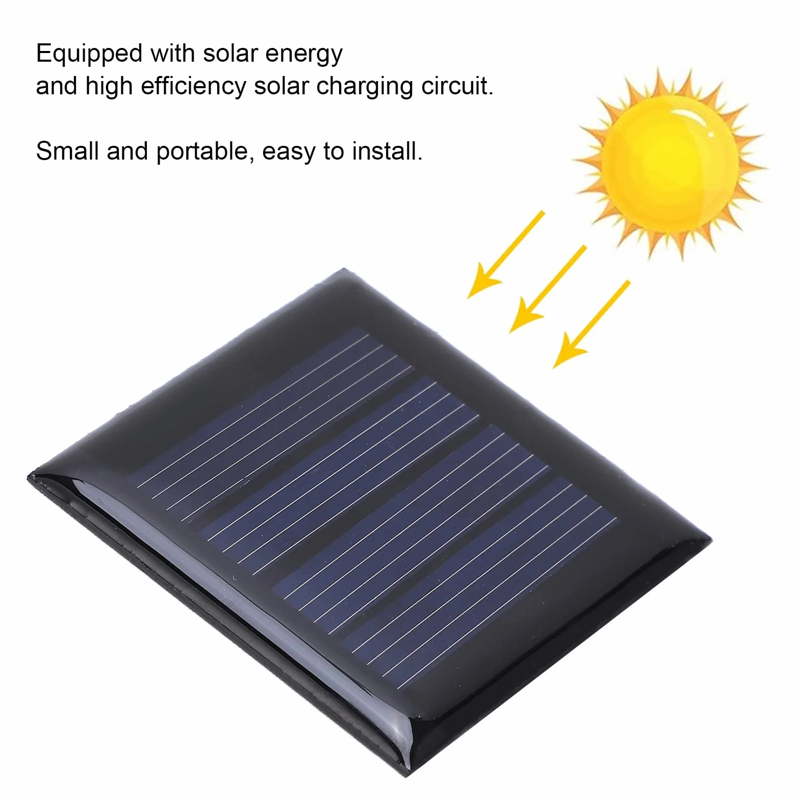 Pannelli Solari, 2 Pezzi 2V 210MA Micro Pannelli Solari Mini Celle Solari Portatili Materiali per Giocattoli Elettrici Fai-da-te Celle Fotovoltaiche Caricatore 40x40mm per Esterno