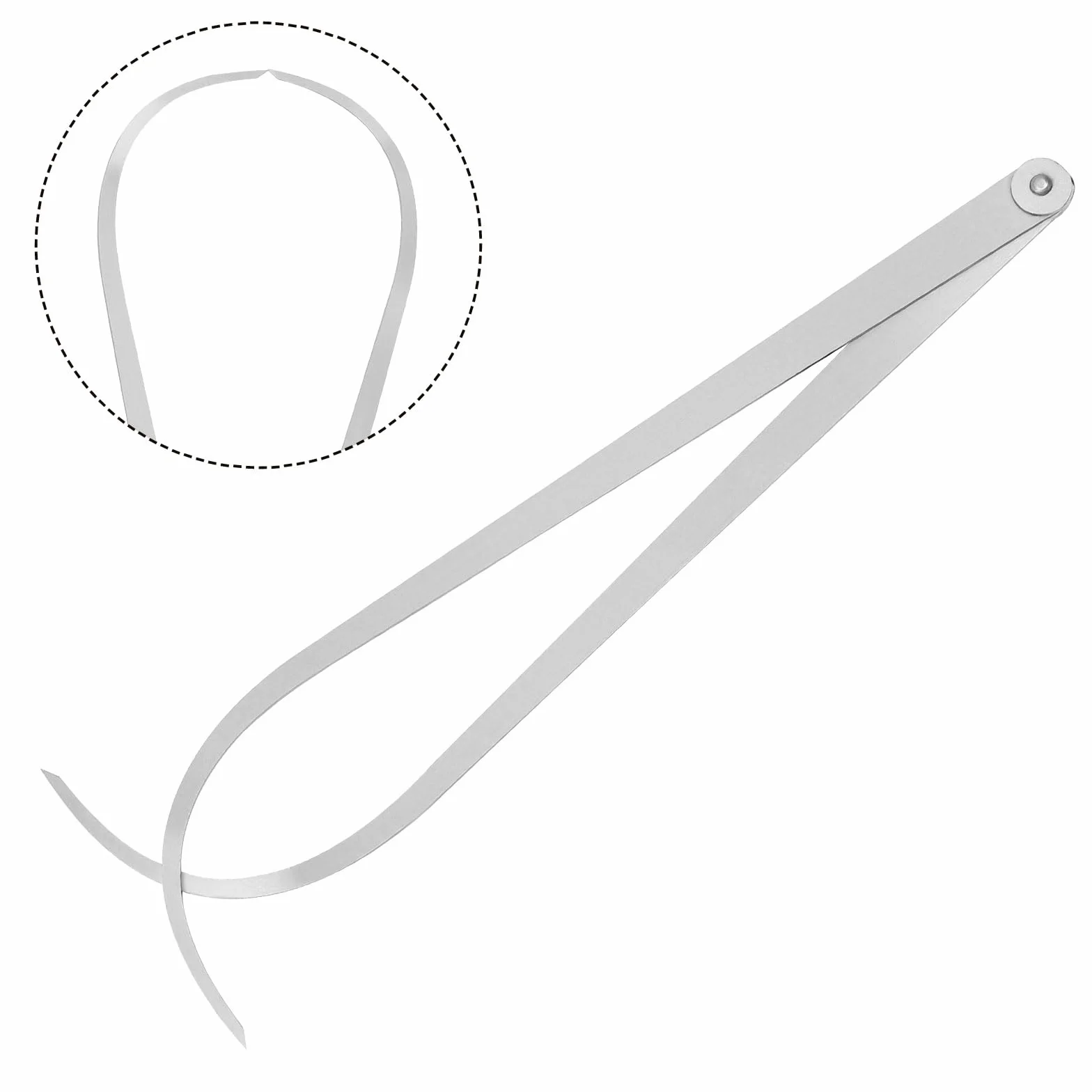 QUARKZMAN Esterno Calibro 400mm 16" 410 Acciaio Inox Giunto Misurazioni