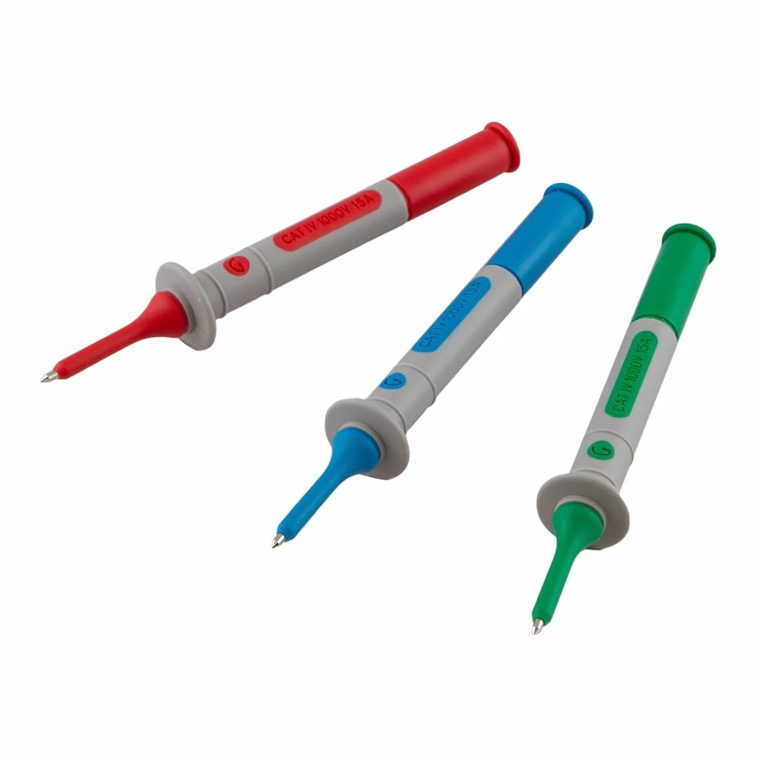 Chauvin Arnoux P01101921 - Set di 3 punte di prova (rosso, verde, blu), 1 set