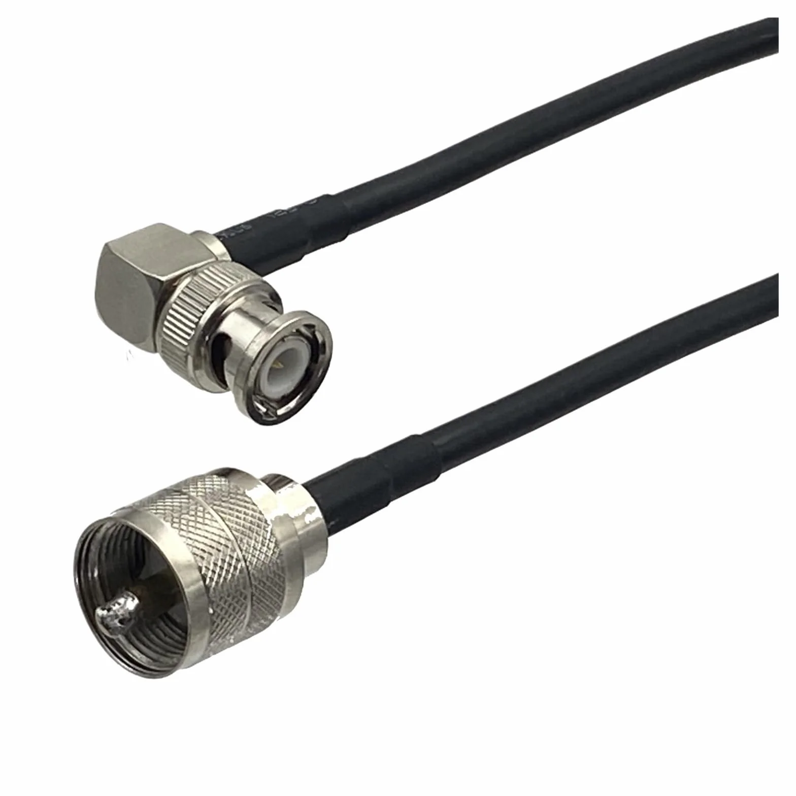 1 Pz RG58 UHF PL259 Spina Maschio A BNC Connettore Ad Angolo Retto RF Coassiale Jumper Cavo A Treccia for Antenna Radio 6 pollici ~ 40 M(20M)