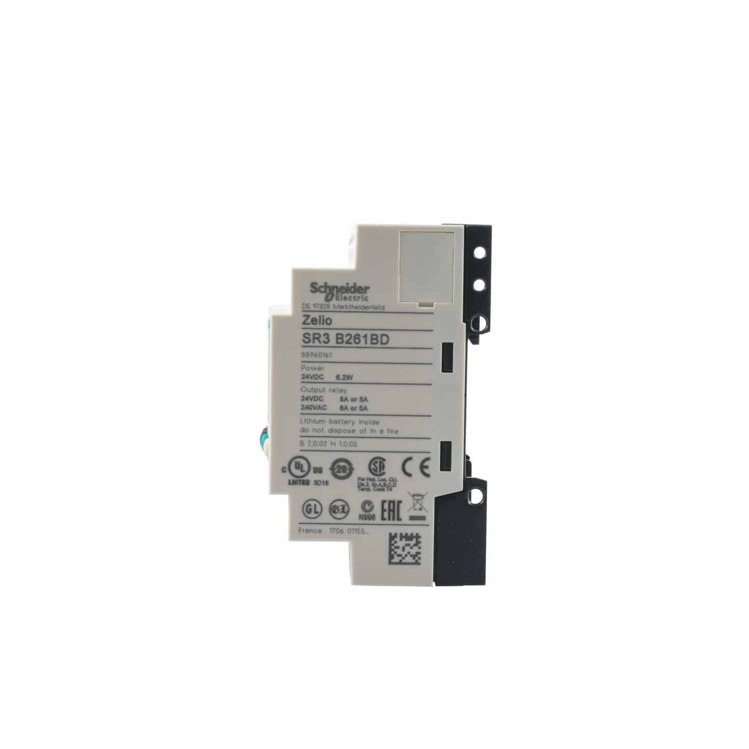 Schneider SR3B261BD Modulo Logico 26 I-O 24 V, Bianco