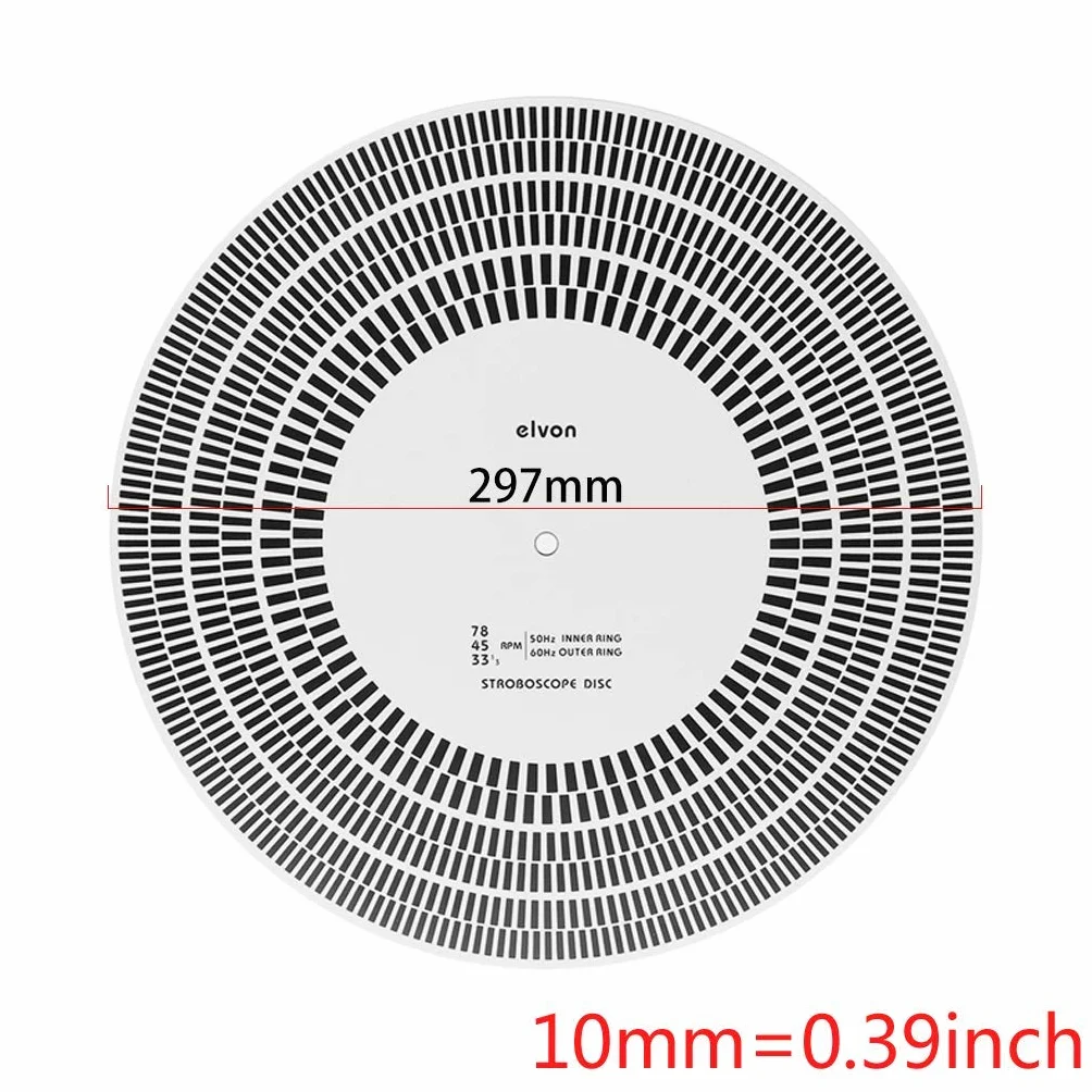 DollaTek LP Vinyl Record Turntable Phono Tachimetro Calibration Strobe Disc Stroboscope Mat 33,3 45 78 RPM