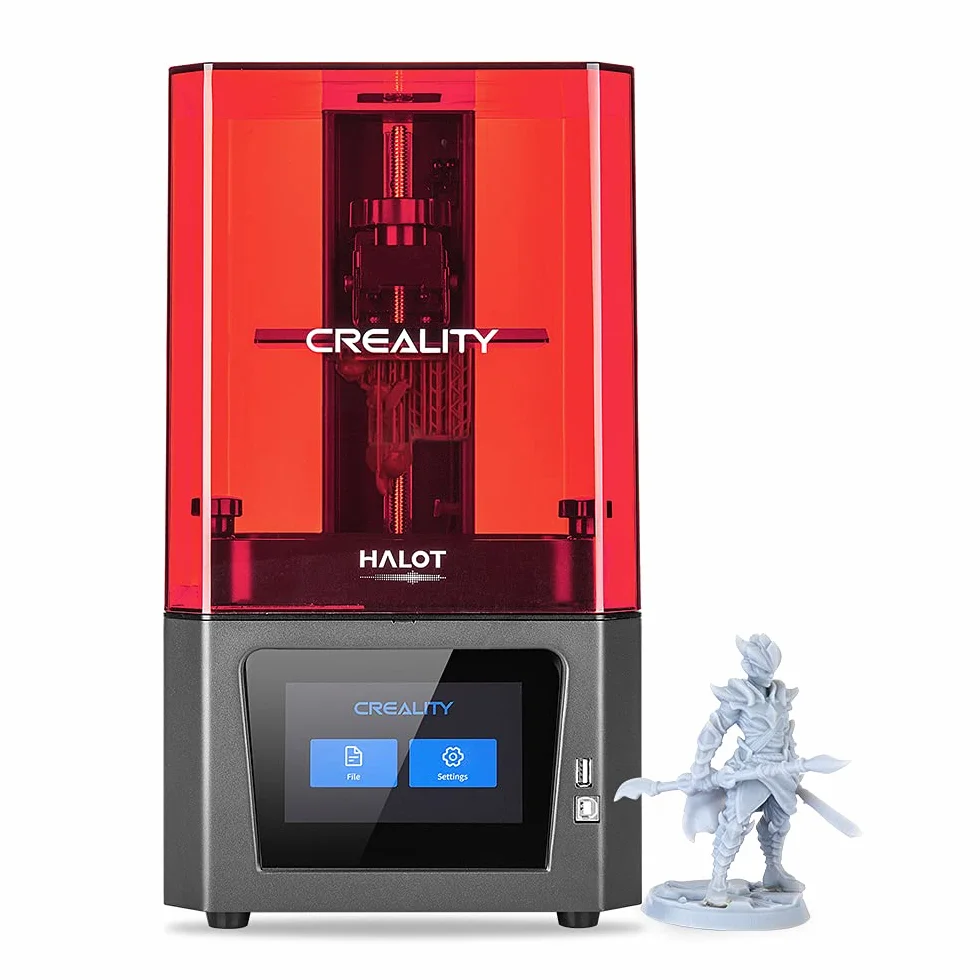 Creality Stampante 3D in resina HALOT-ONE ad alta precisione con sorgente luminosa integrata, nucleo forte e slicing, sistema di filtraggio ai carboni attivi con doppio raffreddamento (CL-60)