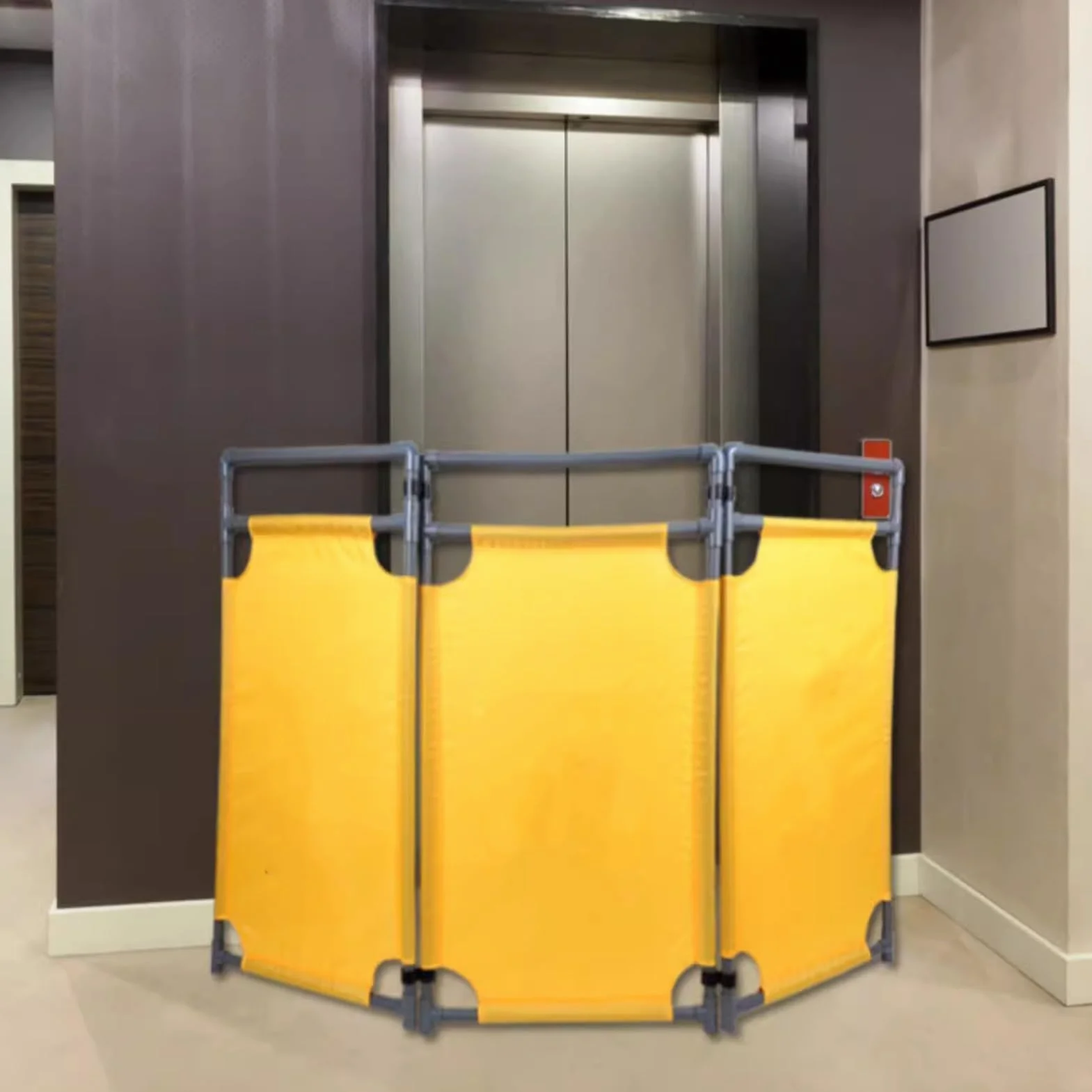 Barriera espandibile con barriera isolata per Parco tecnologico, Recinzione Pieghevole in plastica per vialetto, Blocco Stradale per Manutenzione Ascensore Indipendente (Colore: 6 Pannelli)
