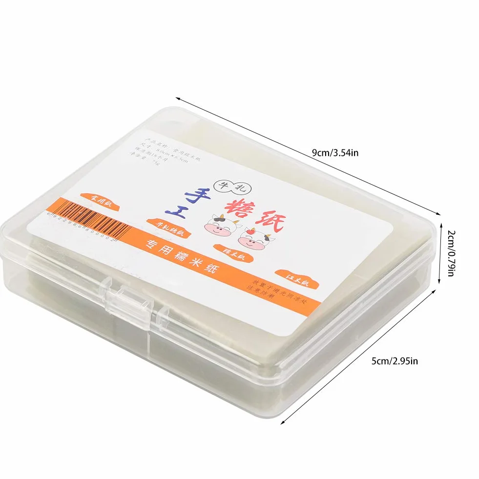 Fogli Di Riso Alimentari, Carta Commestibile Wafer Paper, Torrone Paper, Carta per Cialde, Fogli per Confezionare Caramelle Fatte A Mano(500 Pezzi)