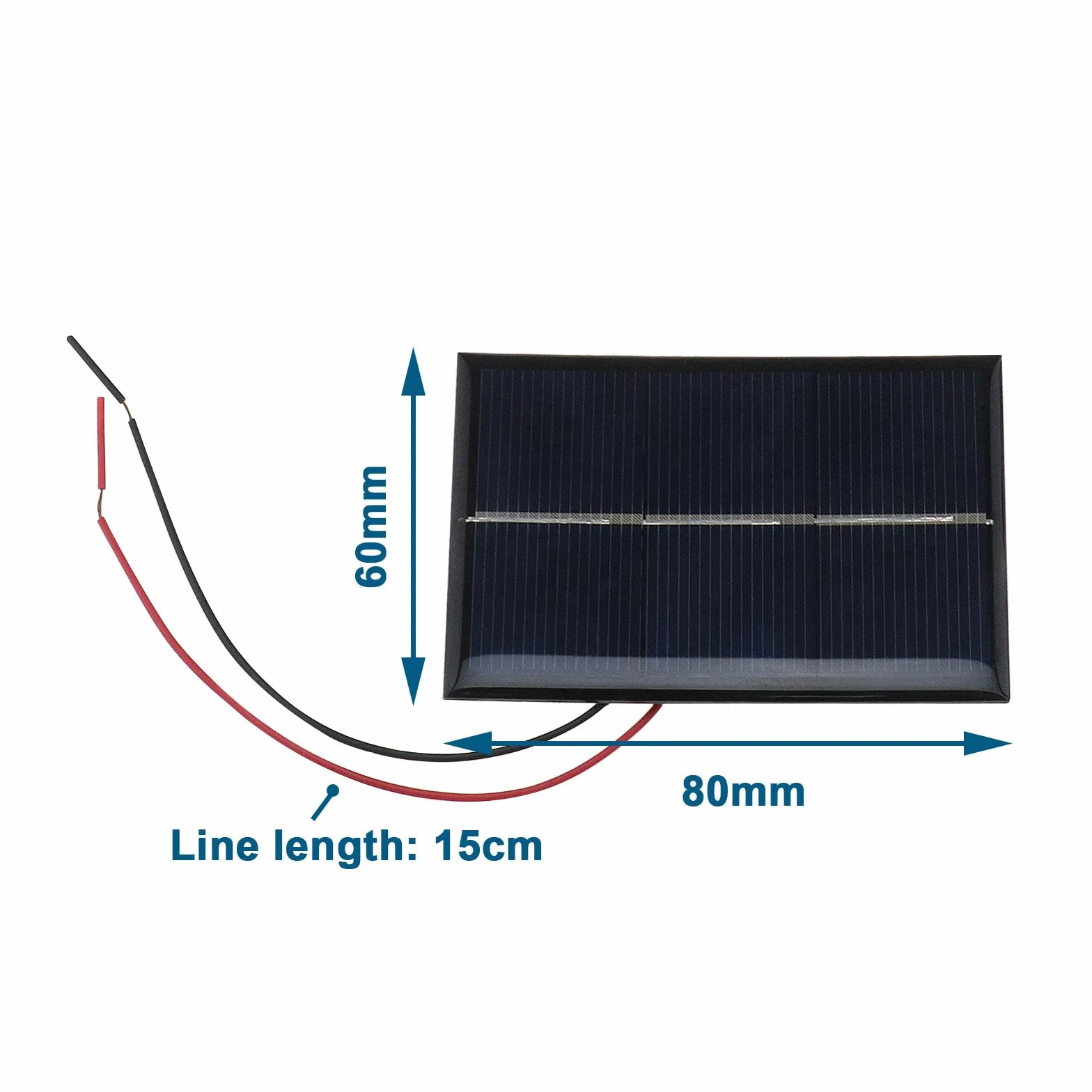 OTOTEC 4pcs Micro Pannelli Solari Fotovoltaici 60x80mm 1.5V 0.65W Miniatura Pannelli Solari Celle Fotovoltaiche Giocattoli di Luce Solare per Energia Solare FAI DA TE Home Science Progetti