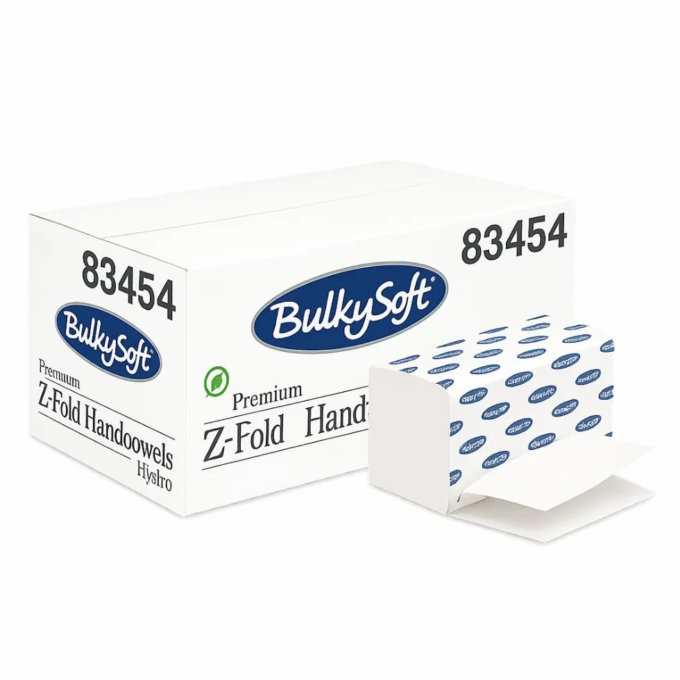 Asciugamani monouso di carta piegati a z 20,5 x 24 cm microgoffrato pura cellulosa 7500